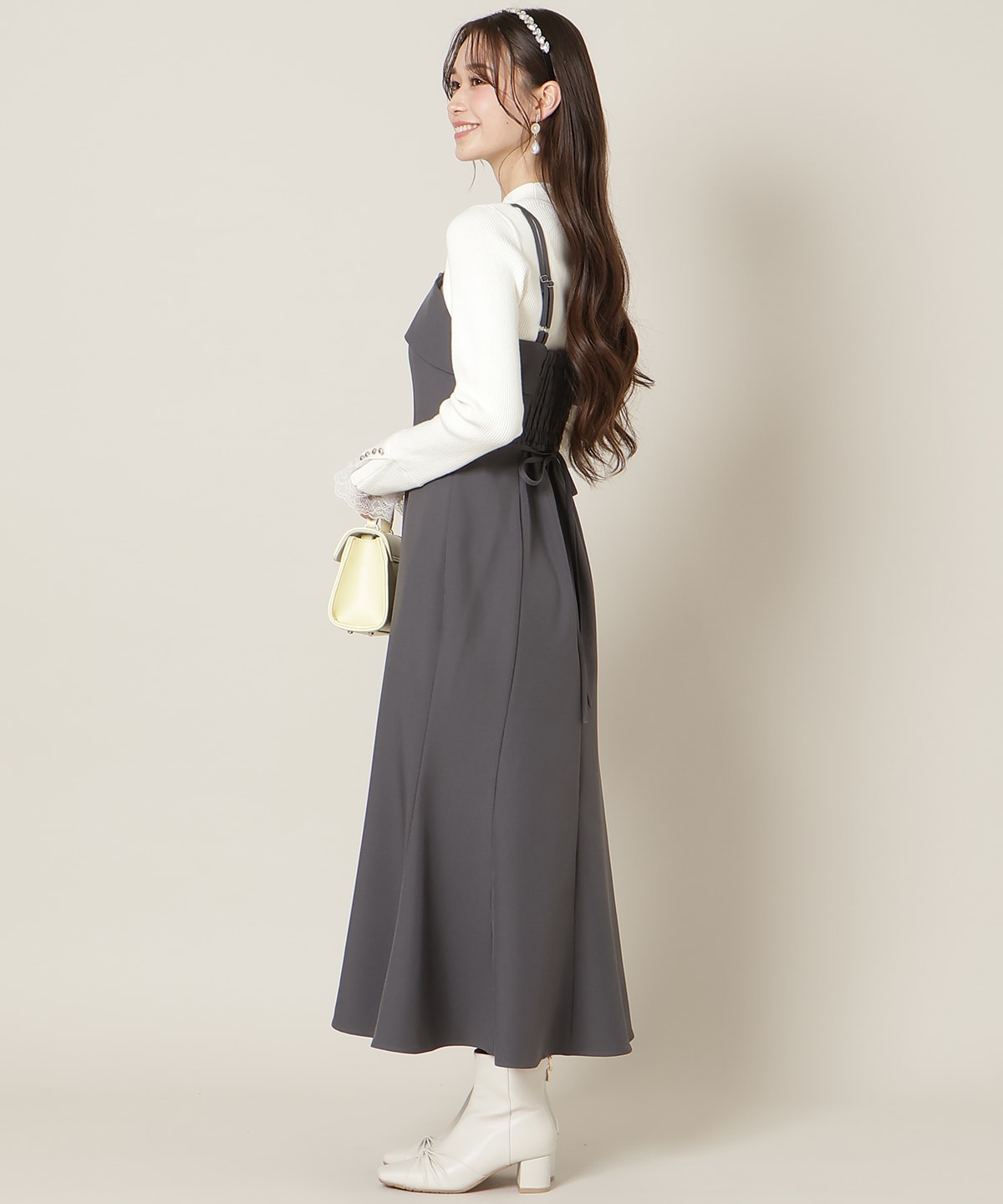 フロントスリットマーメイドワンピース