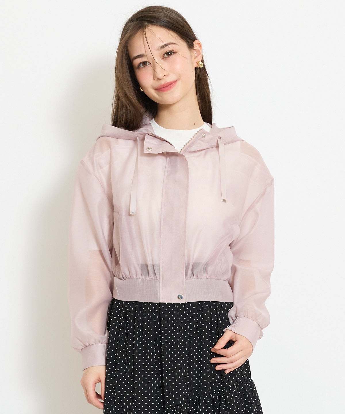 シアーフードブルゾン