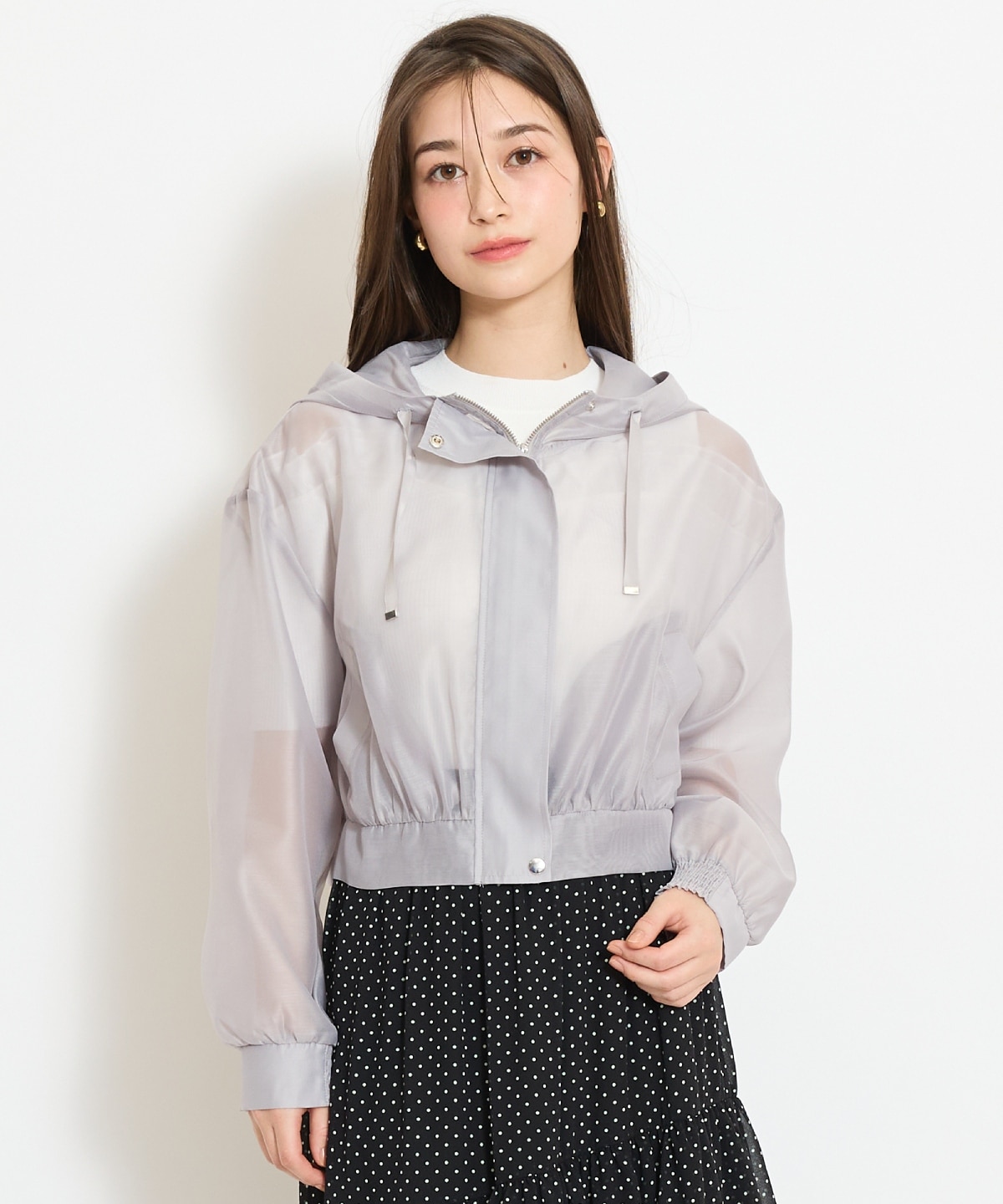 シアーフードブルゾン