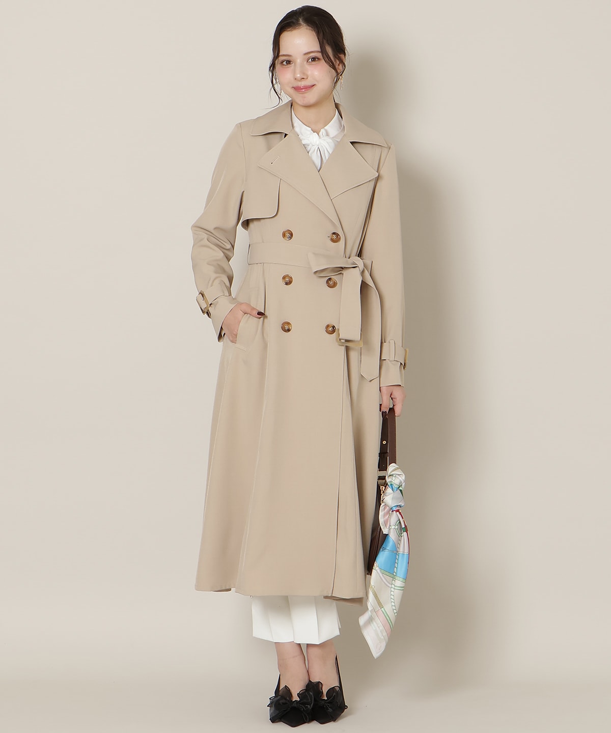 【1/14(wed)18時先行予約開始 】オリジナルフレアトレンチコート