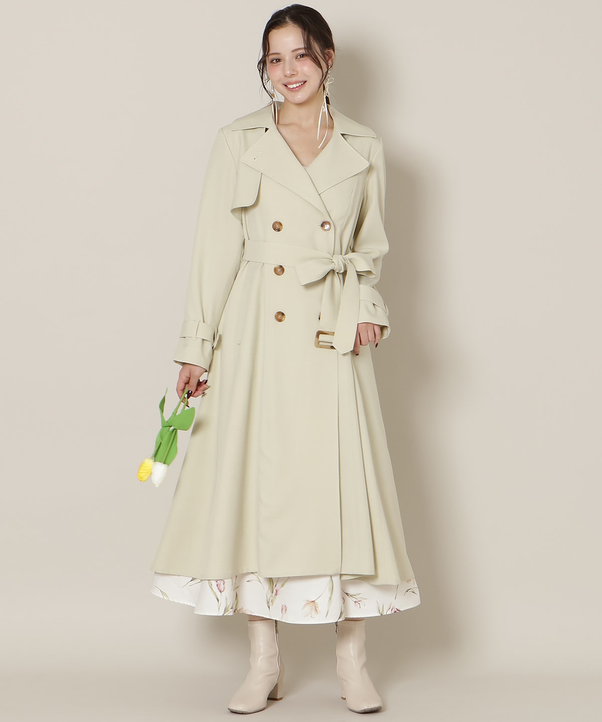 【1/14(wed)18時先行予約開始 】オリジナルフレアトレンチコート