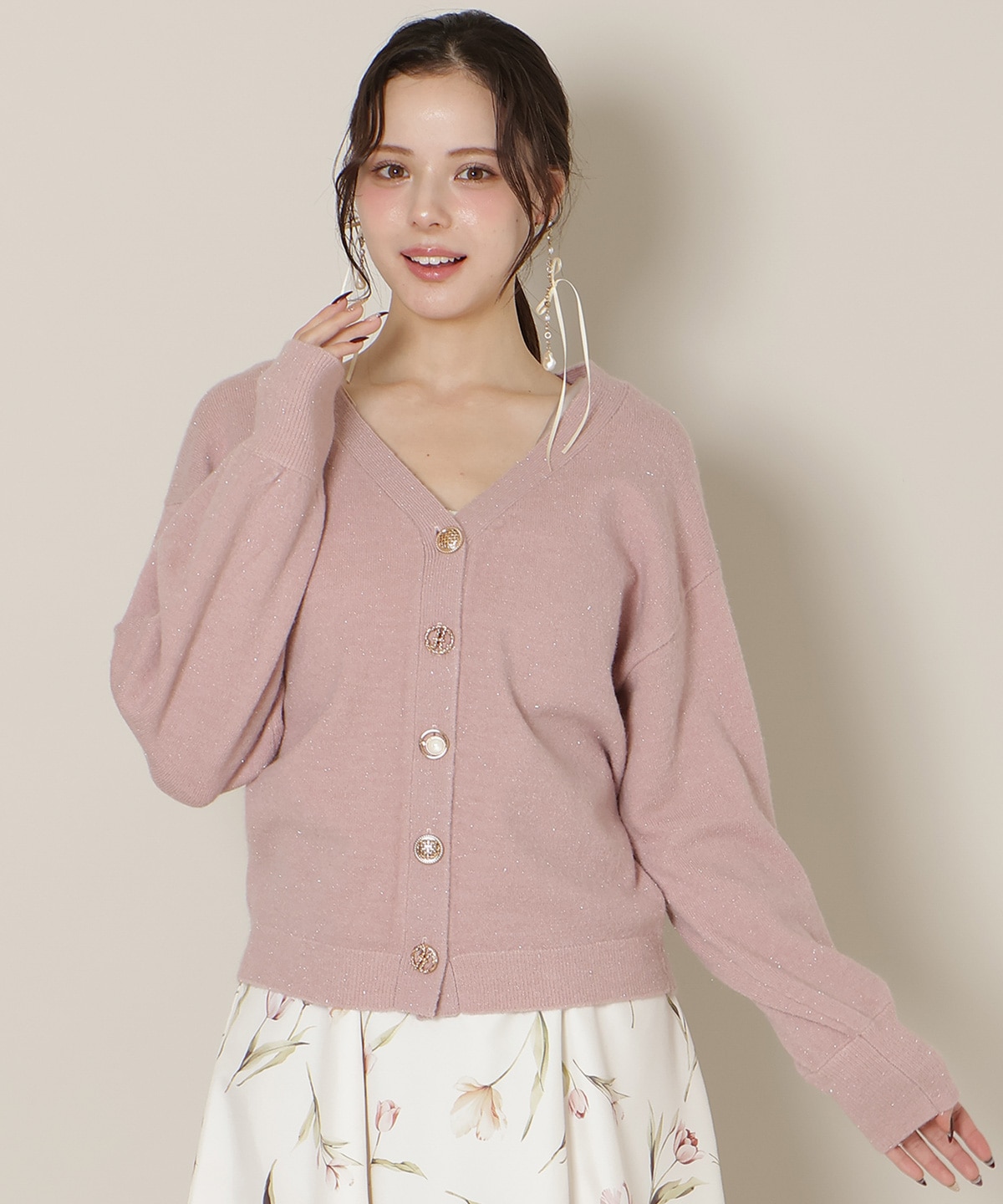 ミドルゲージカーディガン