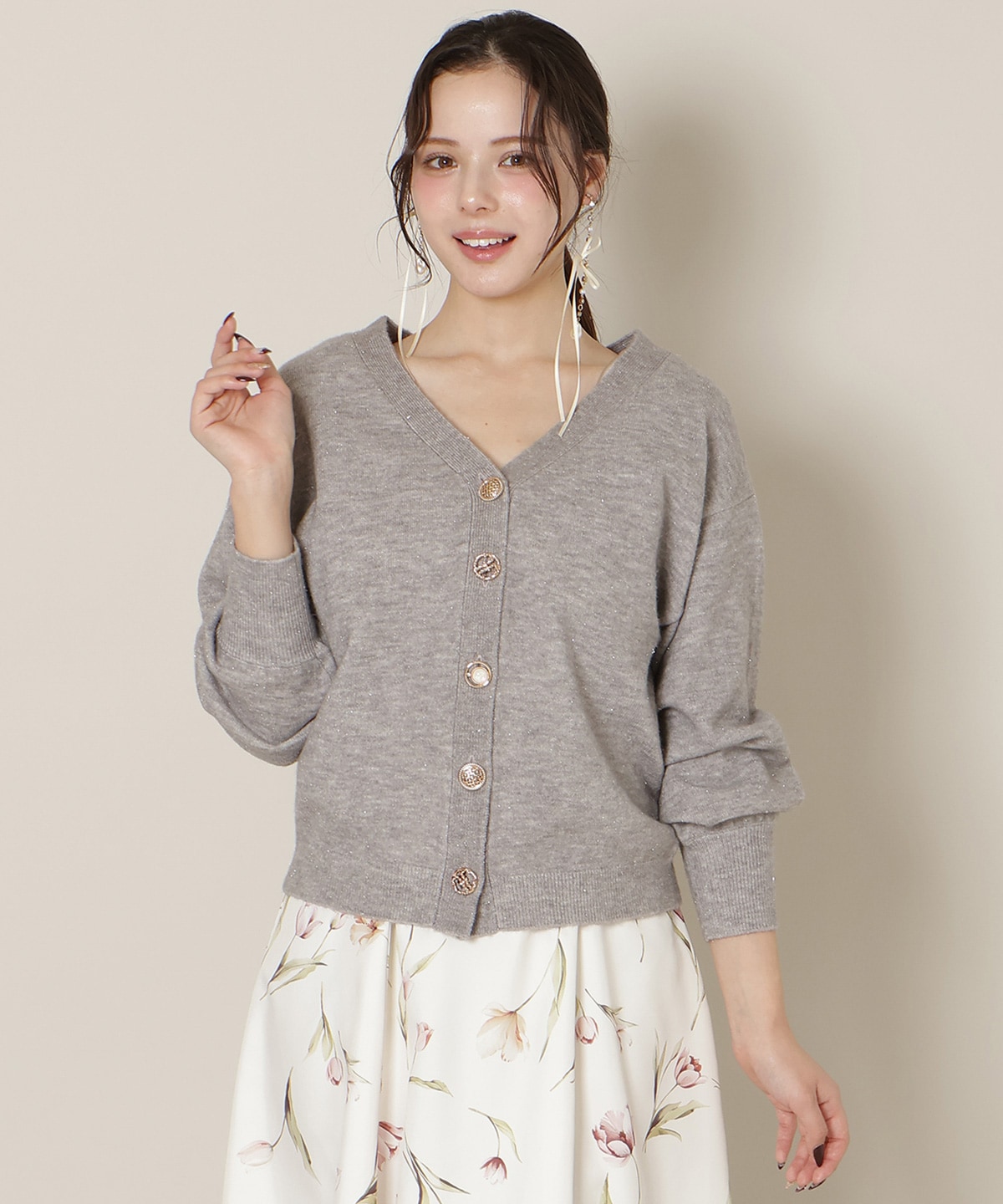 ミドルゲージカーディガン