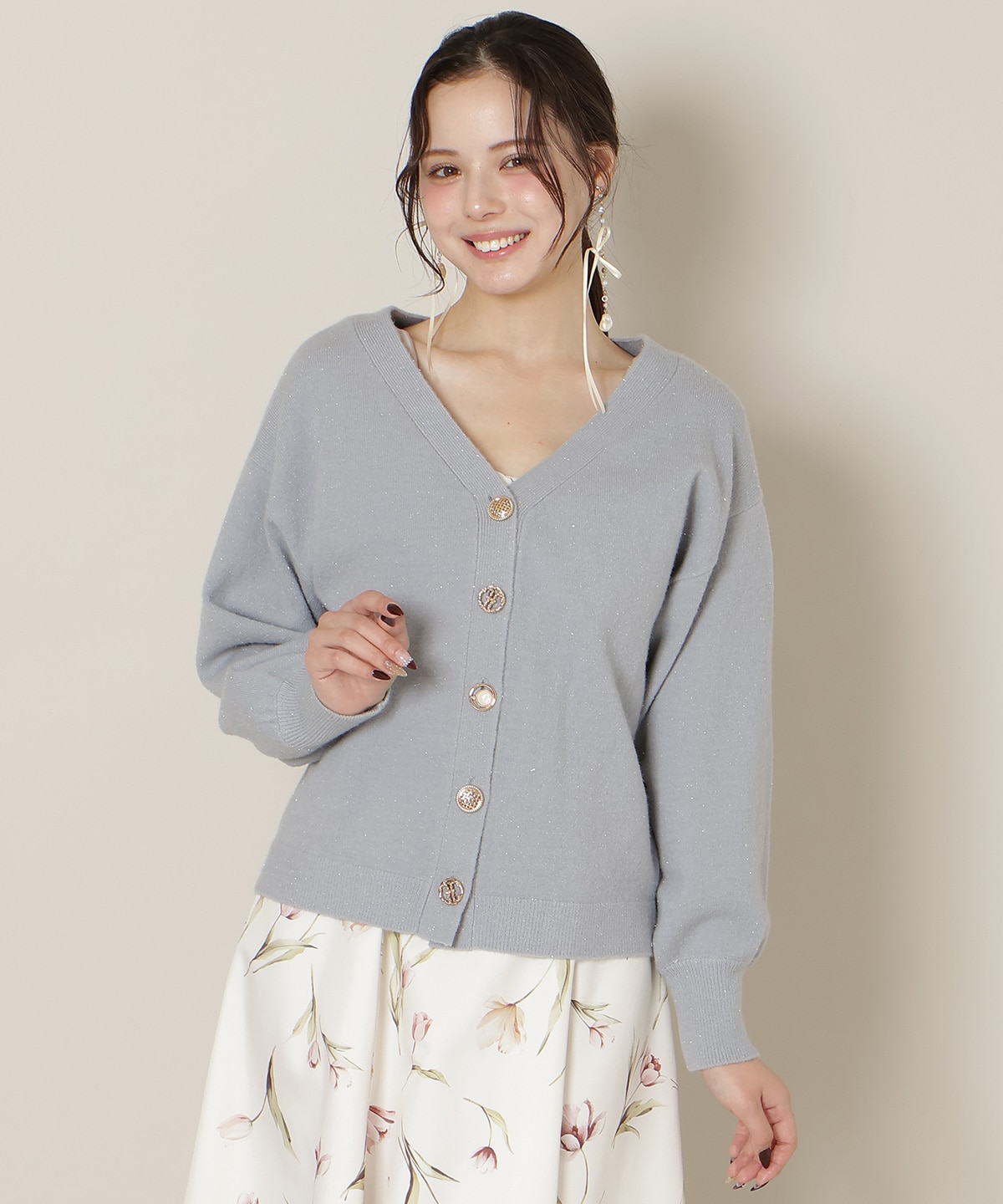 ミドルゲージカーディガン