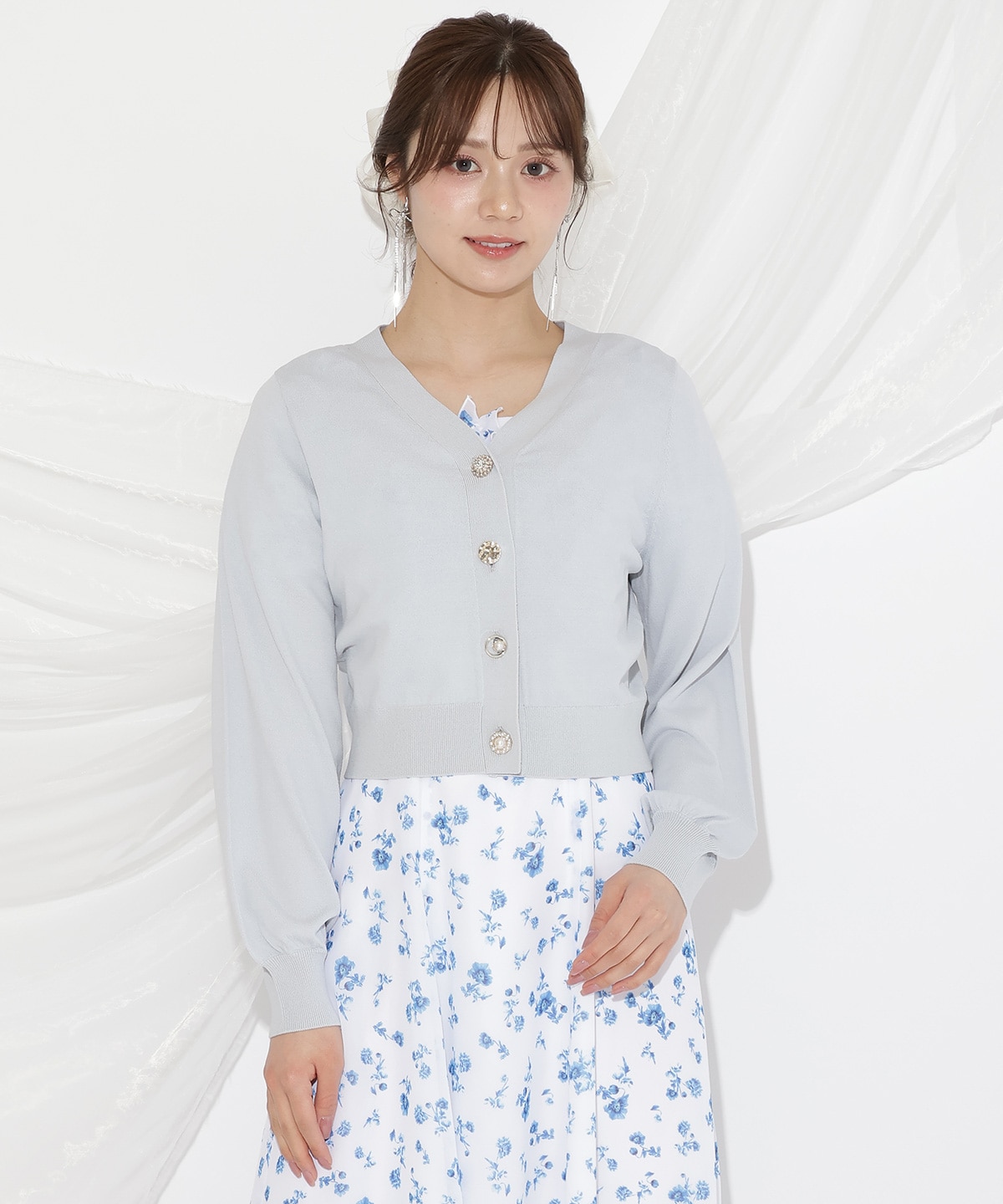 アソートボタンUVカットカーディガン