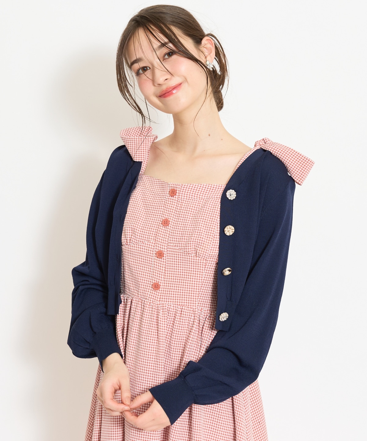 アソートボタンUVカットカーディガン