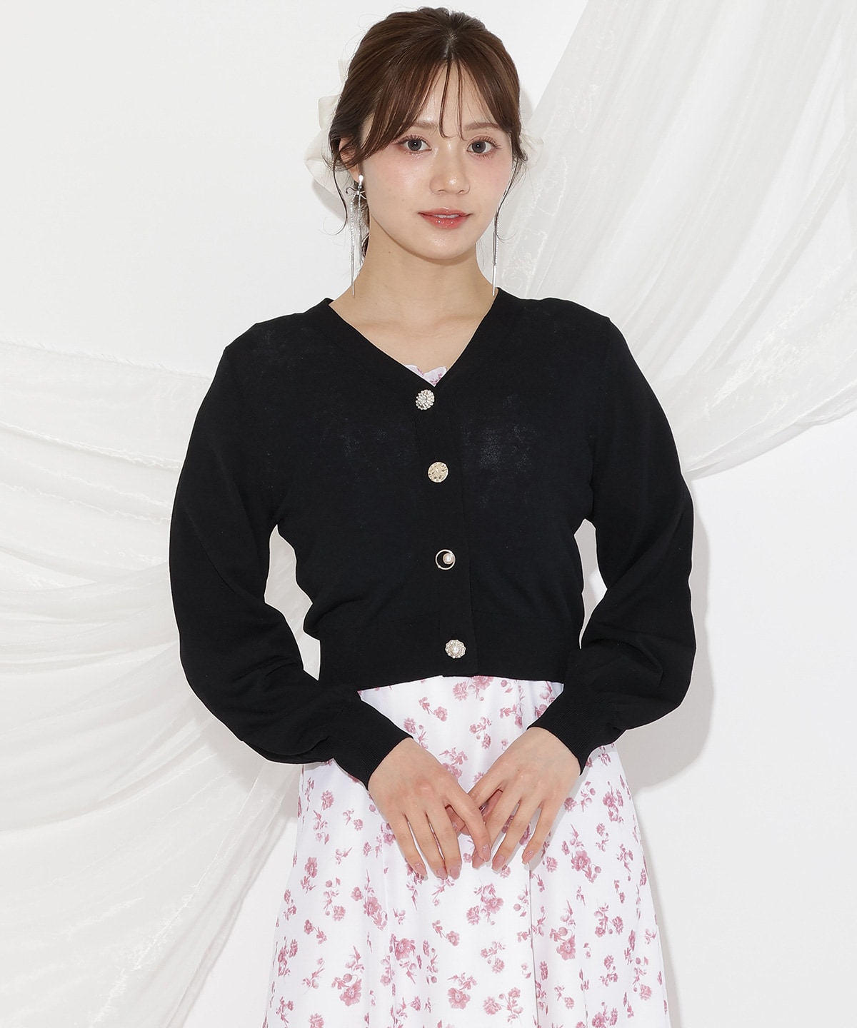 アソートボタンUVカットカーディガン