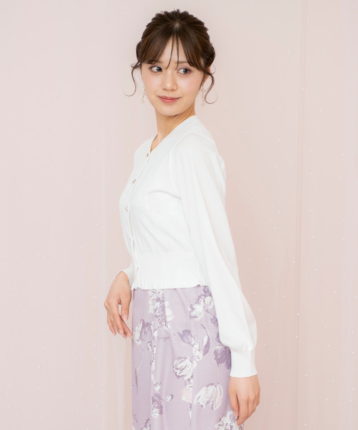 フリルヘムUVカットカーディガン