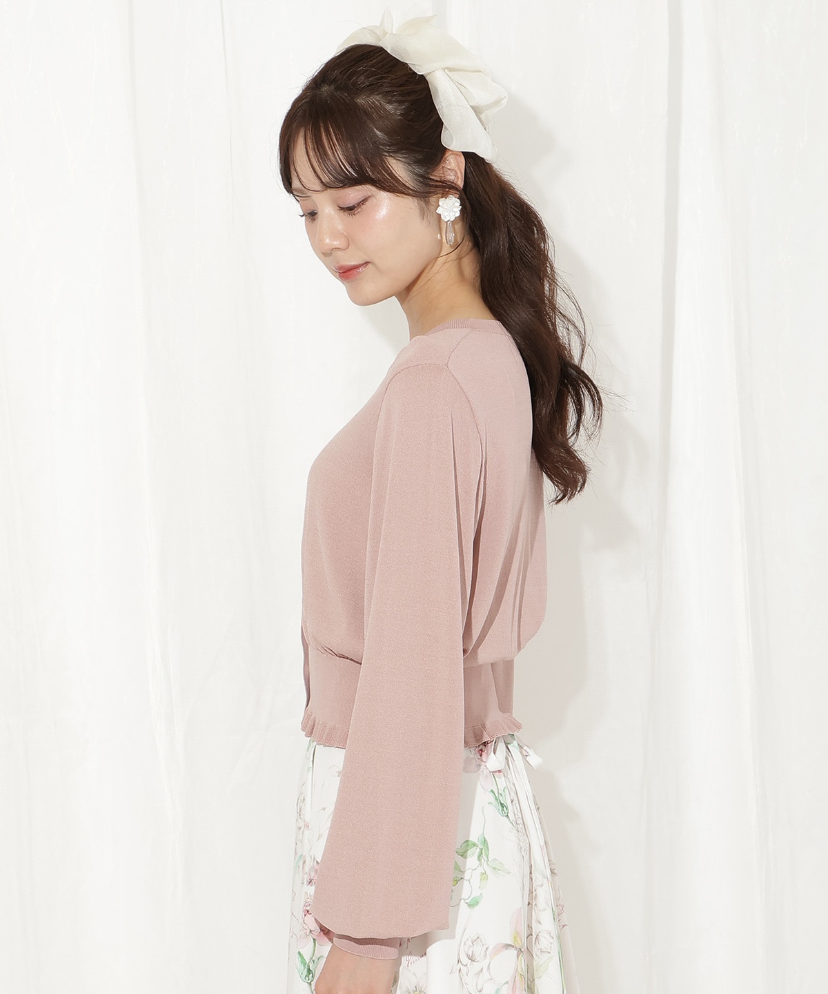 フリルヘムUVカットカーディガン