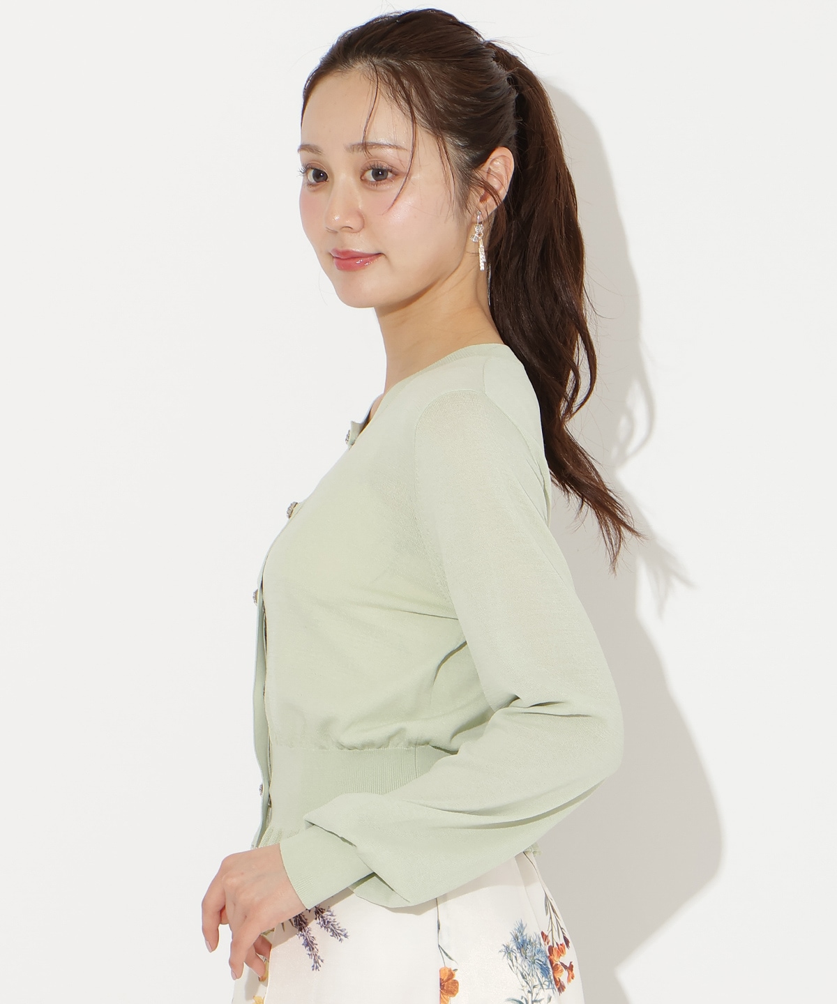 フリルヘムUVカットカーディガン