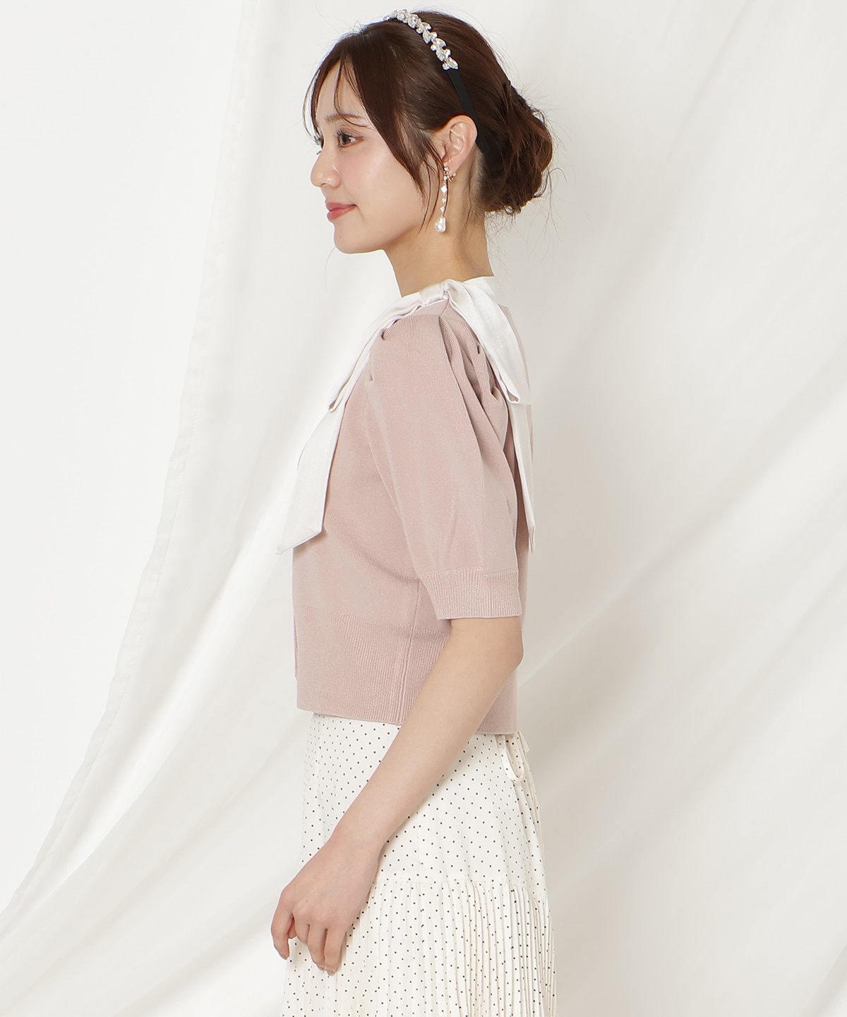 【2/27(fri)発売】リボンパフカーディガン