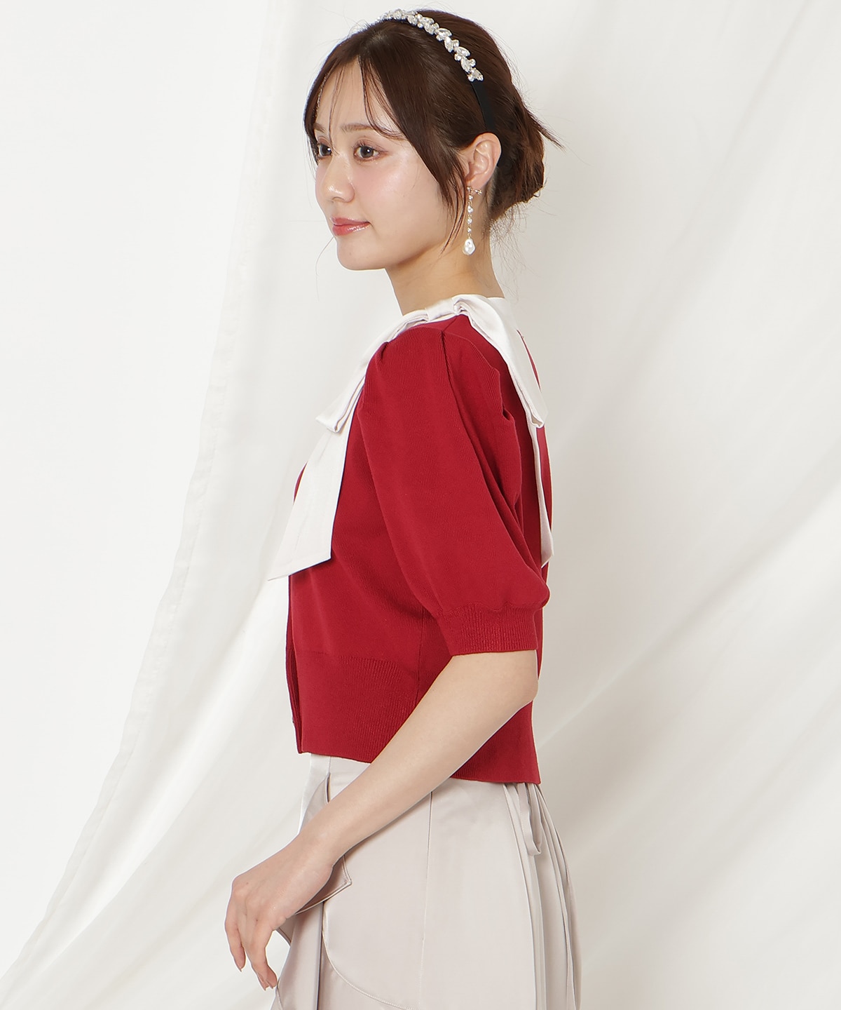 【2/27(fri)発売】リボンパフカーディガン