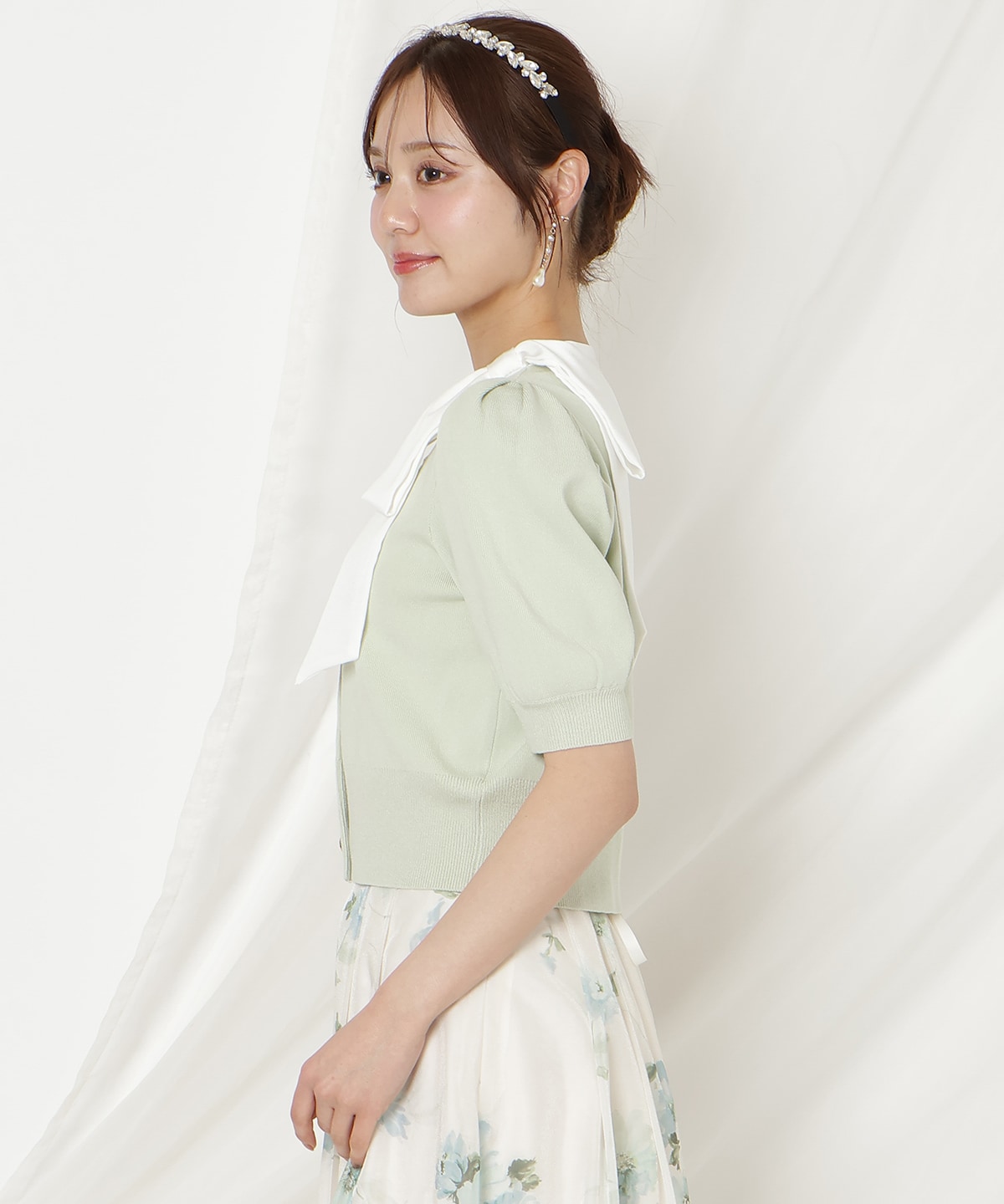 【2/27(fri)発売】リボンパフカーディガン