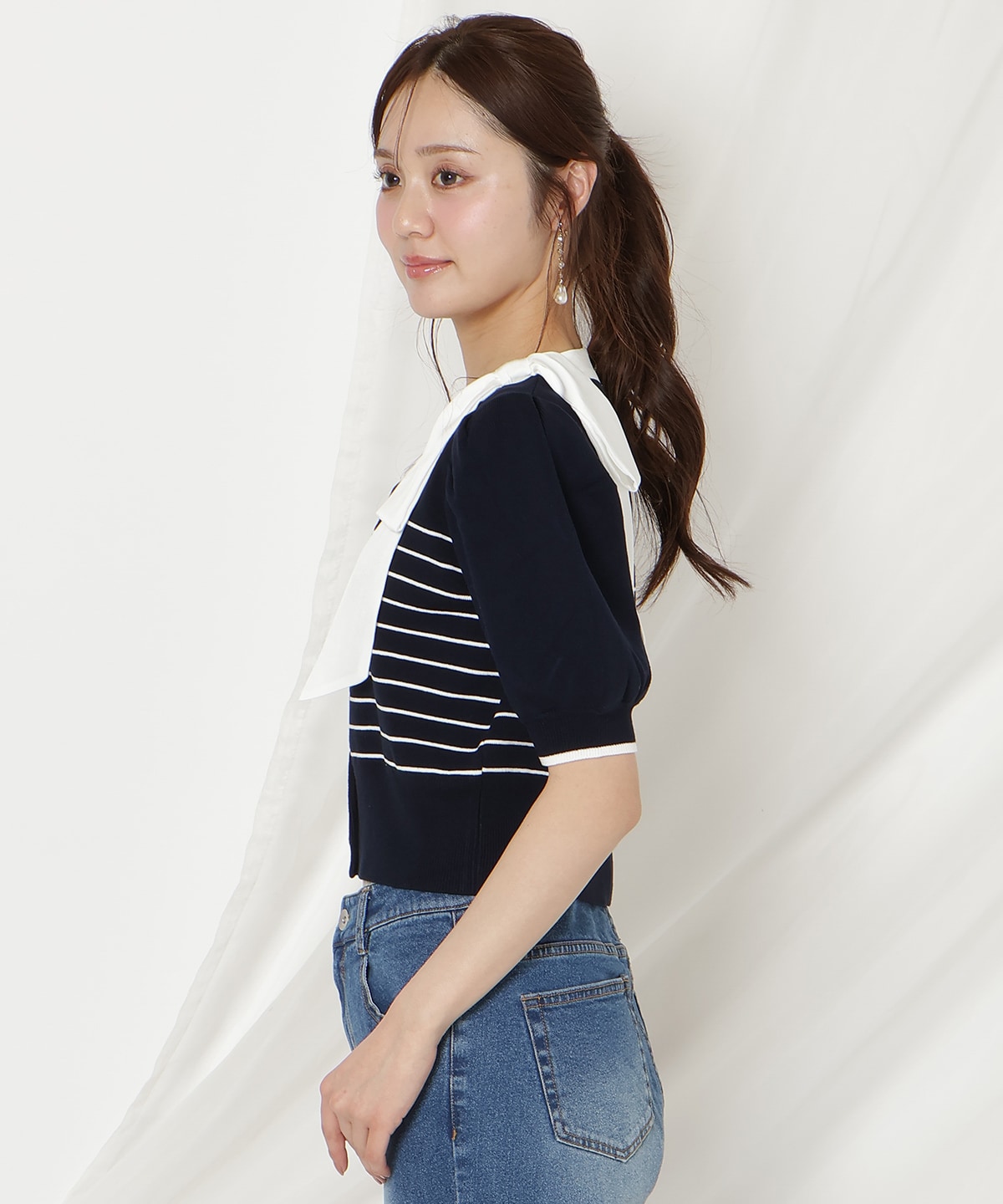 【2/27(fri)発売】リボンパフカーディガン