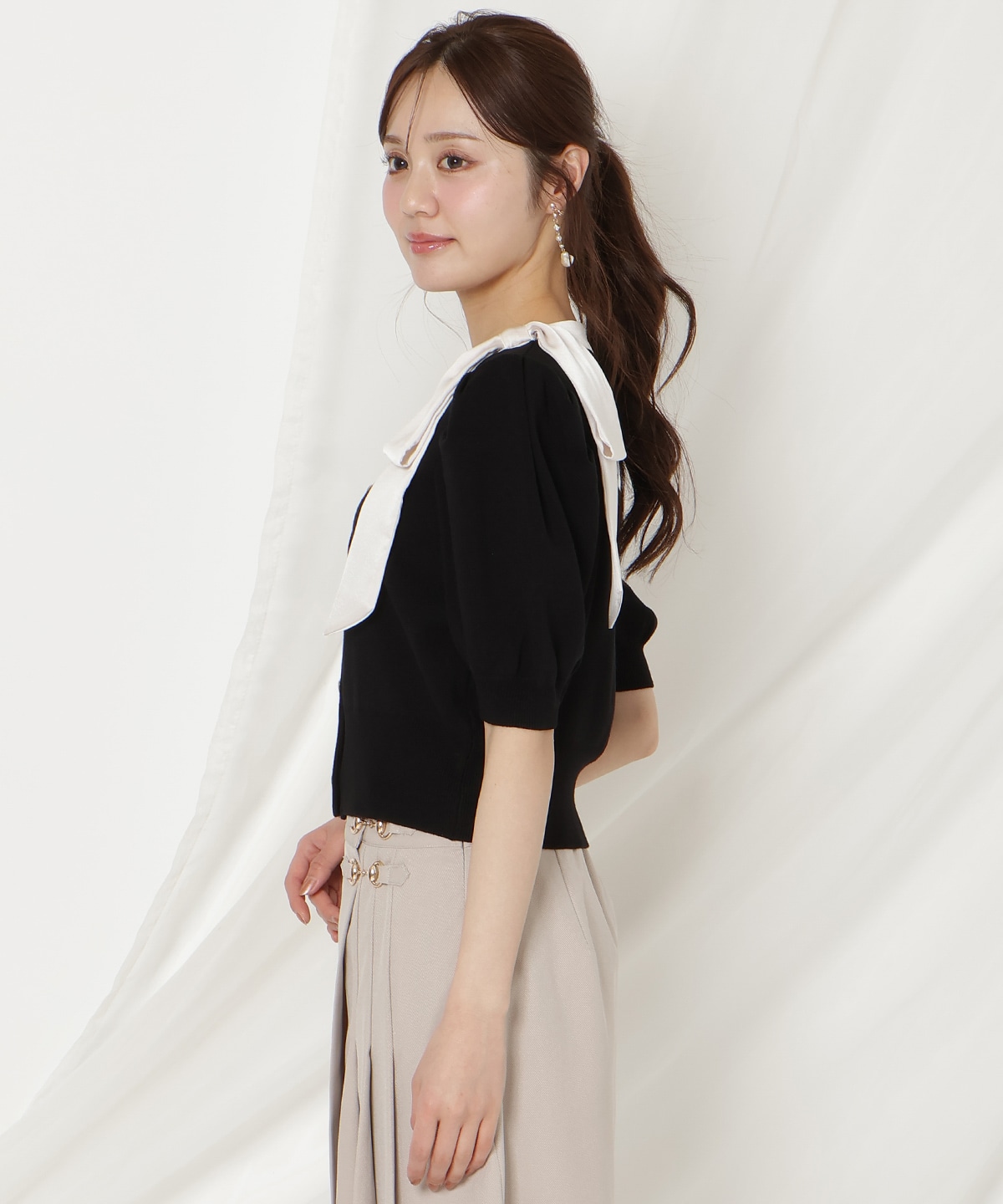 【2/27(fri)発売】リボンパフカーディガン