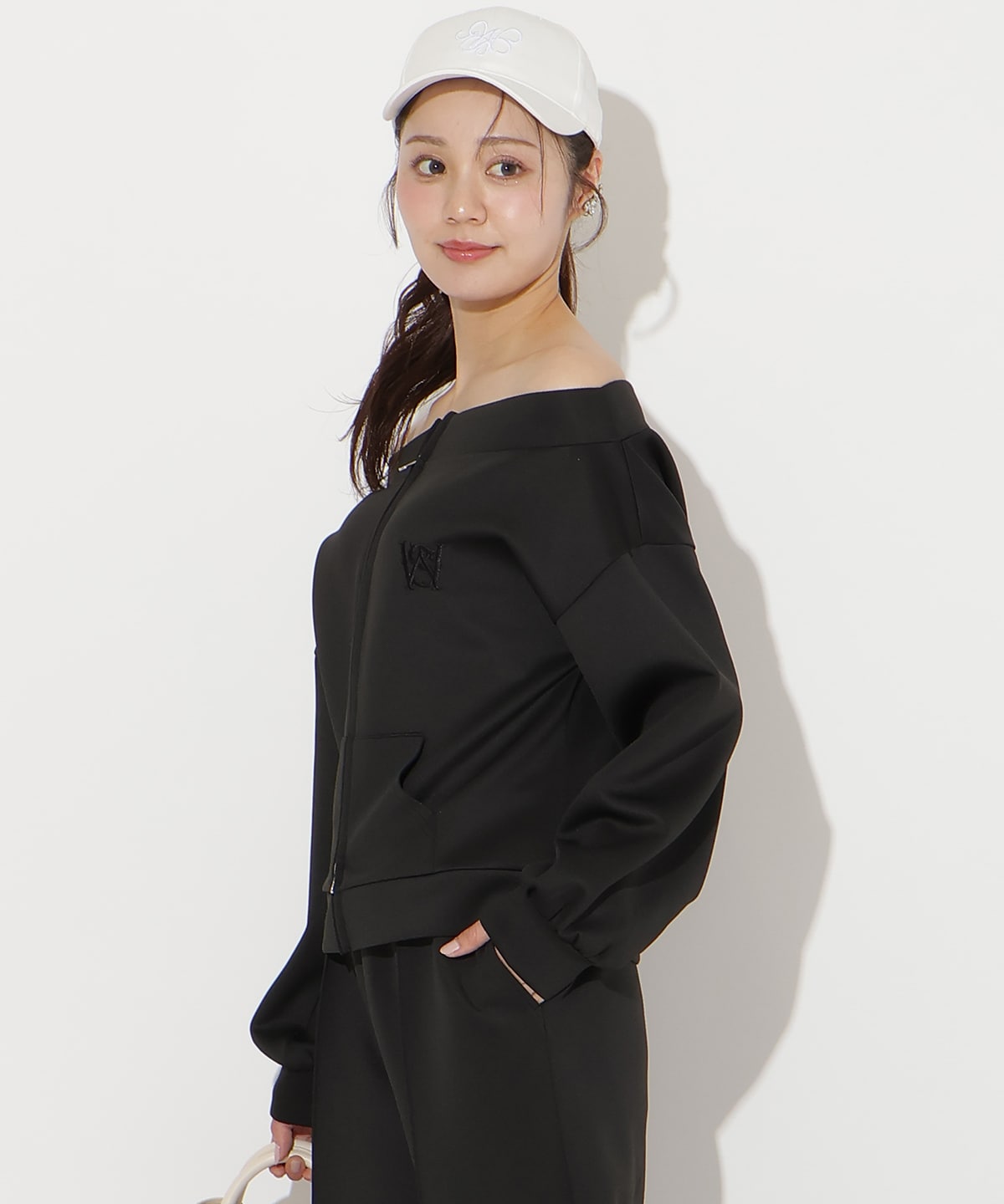 【3/12(thu)10時発売】ダブルZIPオフショルスウェットトップス