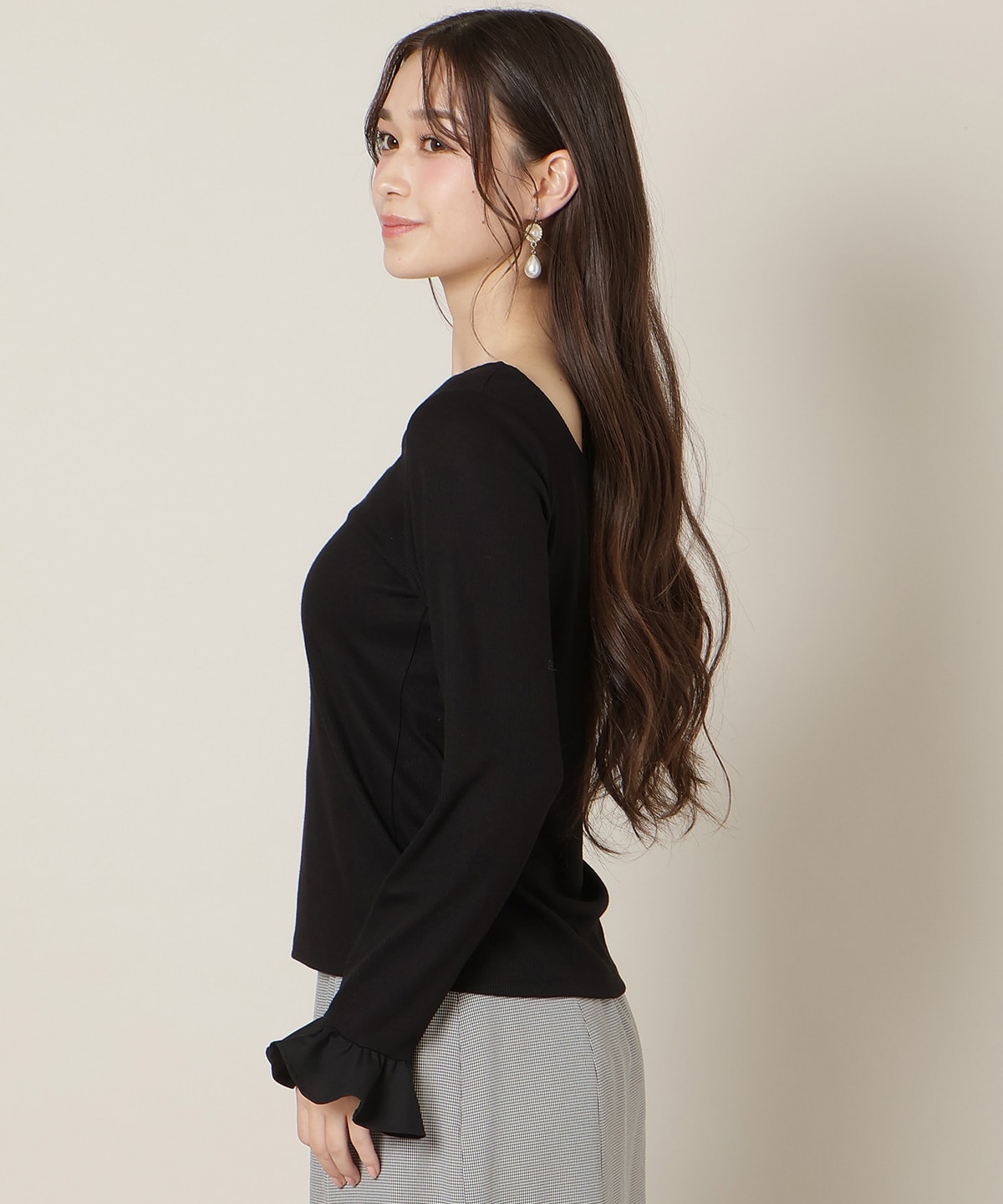 フリルカフスインナートップス