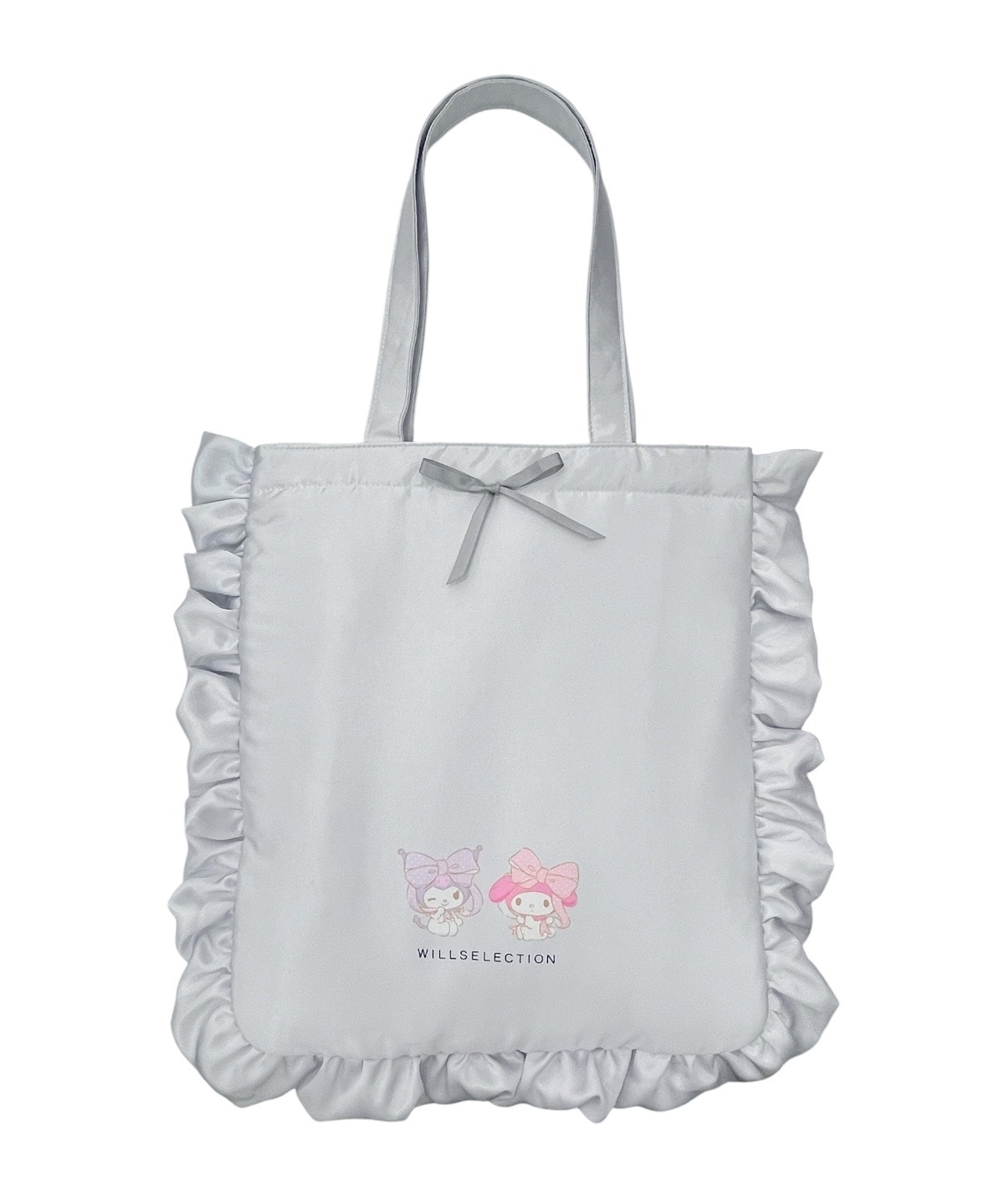 【9/17(thu)10時発売】WILLSELECTION×マイメロディ&クロミ サテンフリルトートバッグ