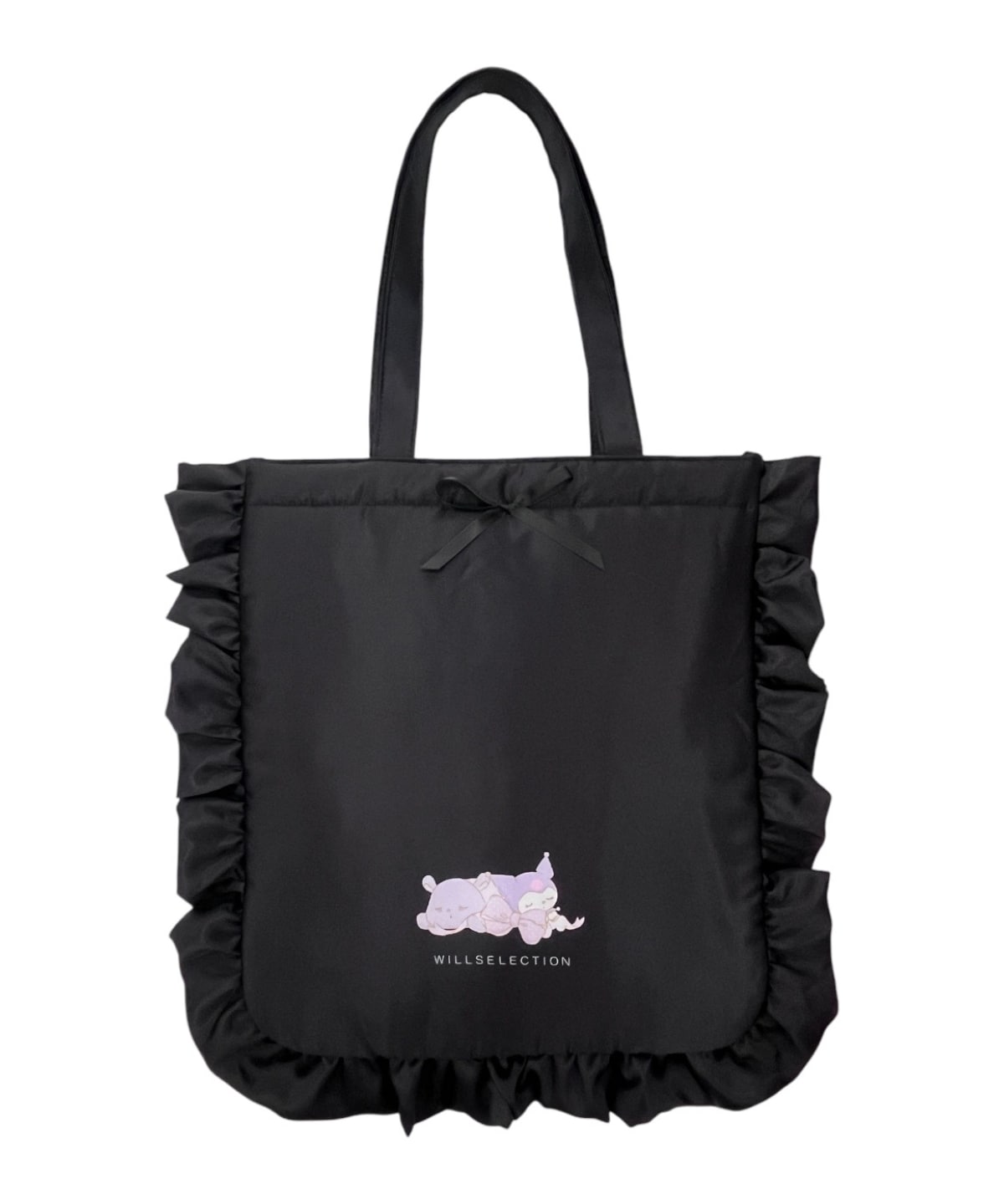 【9/17(thu)10時発売】WILLSELECTION×マイメロディ&クロミ サテンフリルトートバッグ
