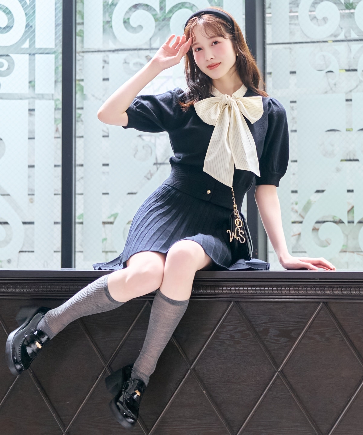 【9/10(thu)10時発売】プリーツニットスカート