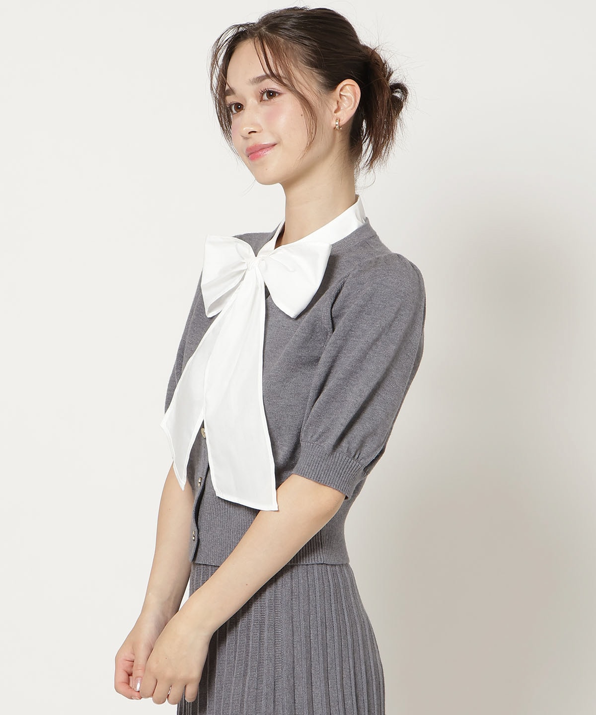 【9/10(thu)10時発売】リボンタイドッキングパフニット