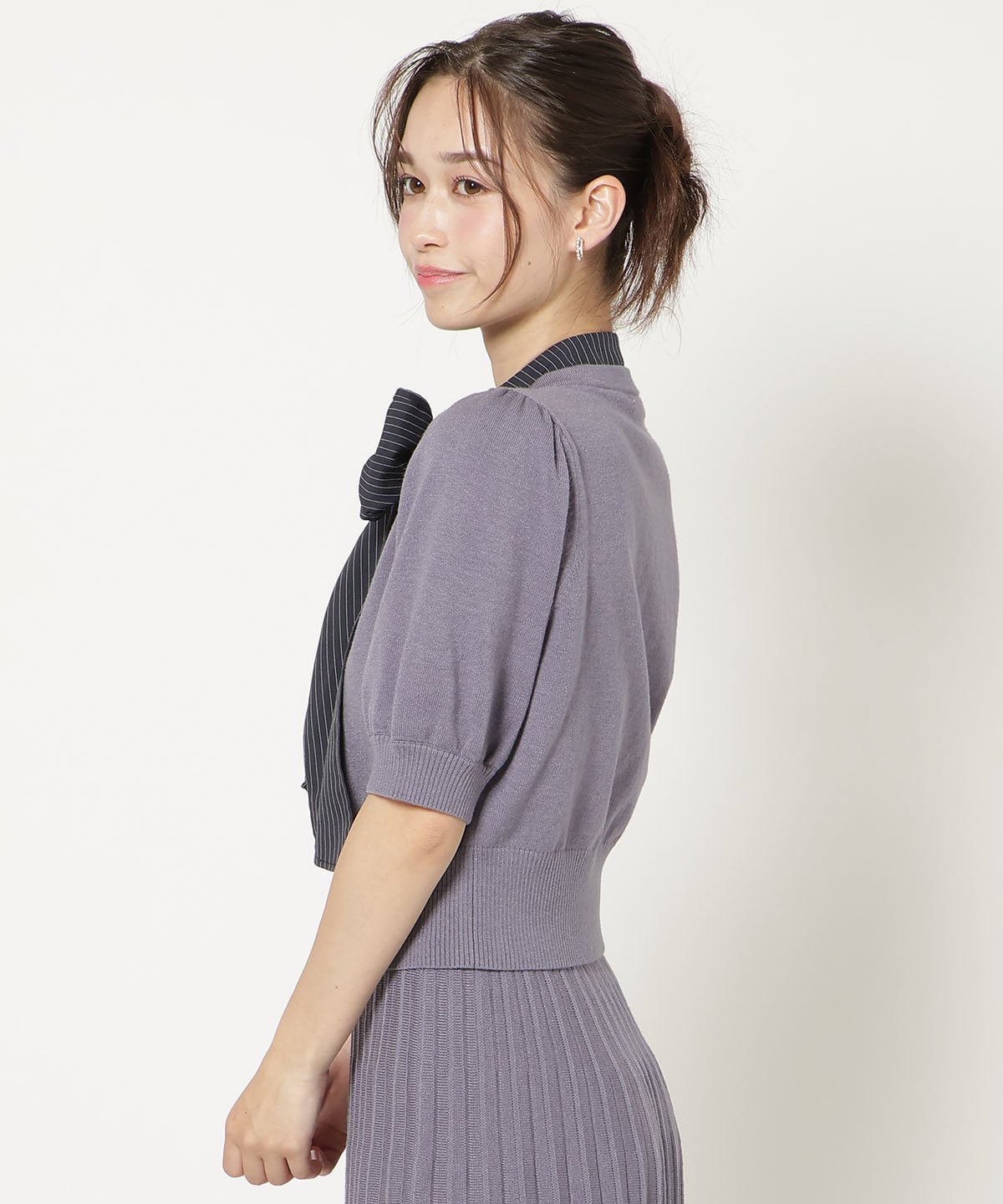 【9/10(thu)10時発売】リボンタイドッキングパフニット