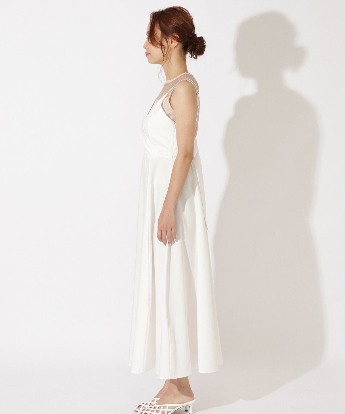 バックリボンキャミワンピース M 白 オフ白 And Couture 公式オンラインショップ バーンデストローズ バックリボンキャミワンピース M 白 オフ白 And Couture 公式オンラインショップ バーンデストローズ