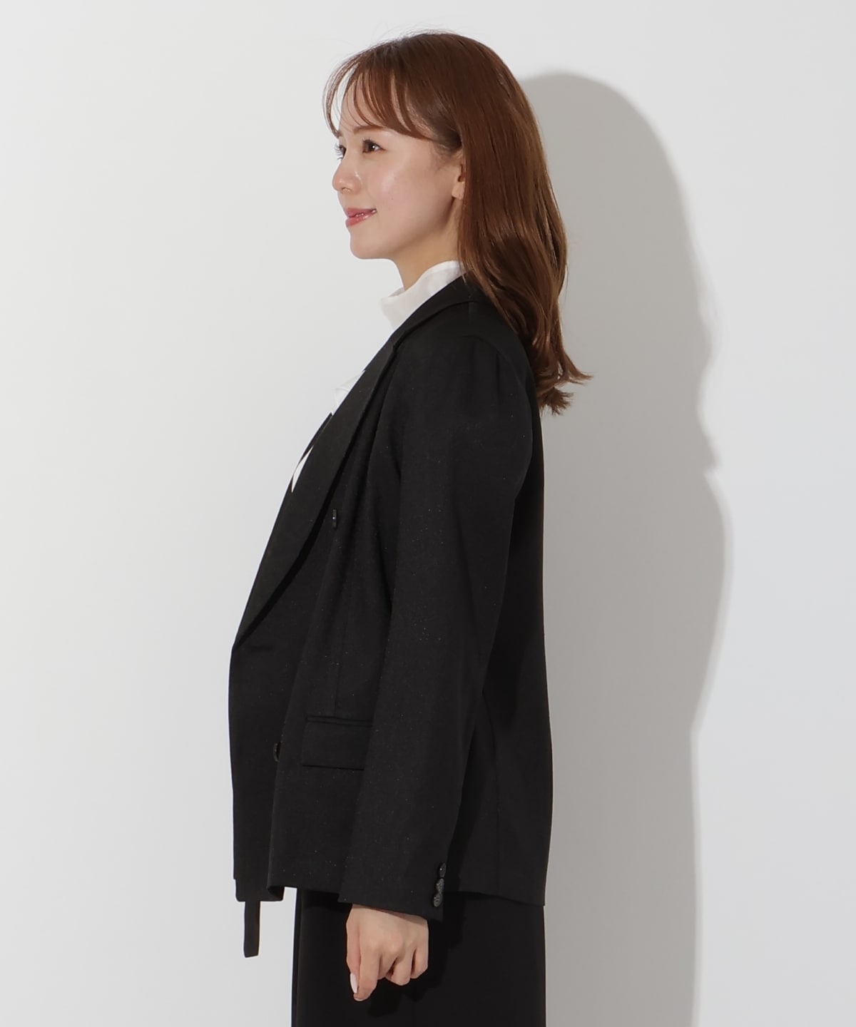 麻調テーラードジャケット