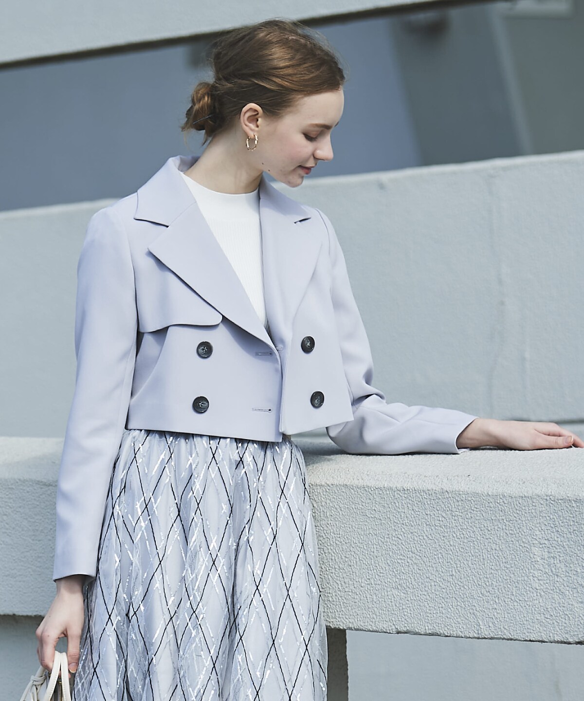 ダブルクロスショートトレンチ