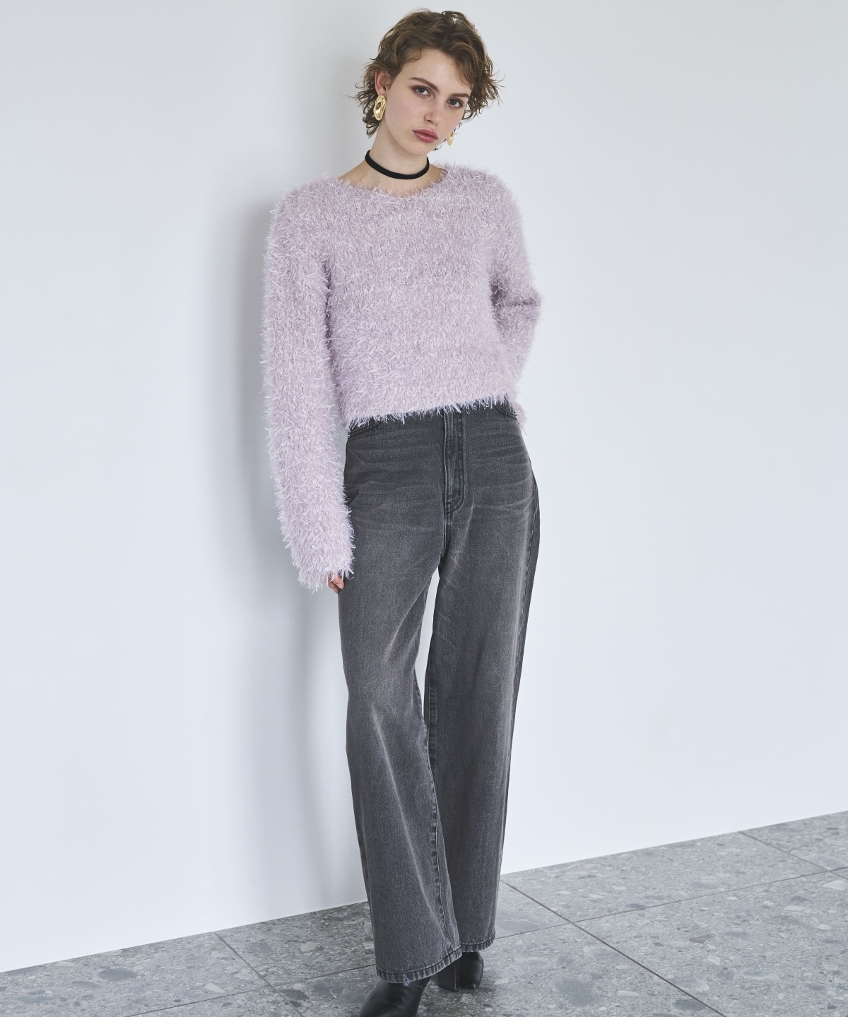 デニムバギーパンツ