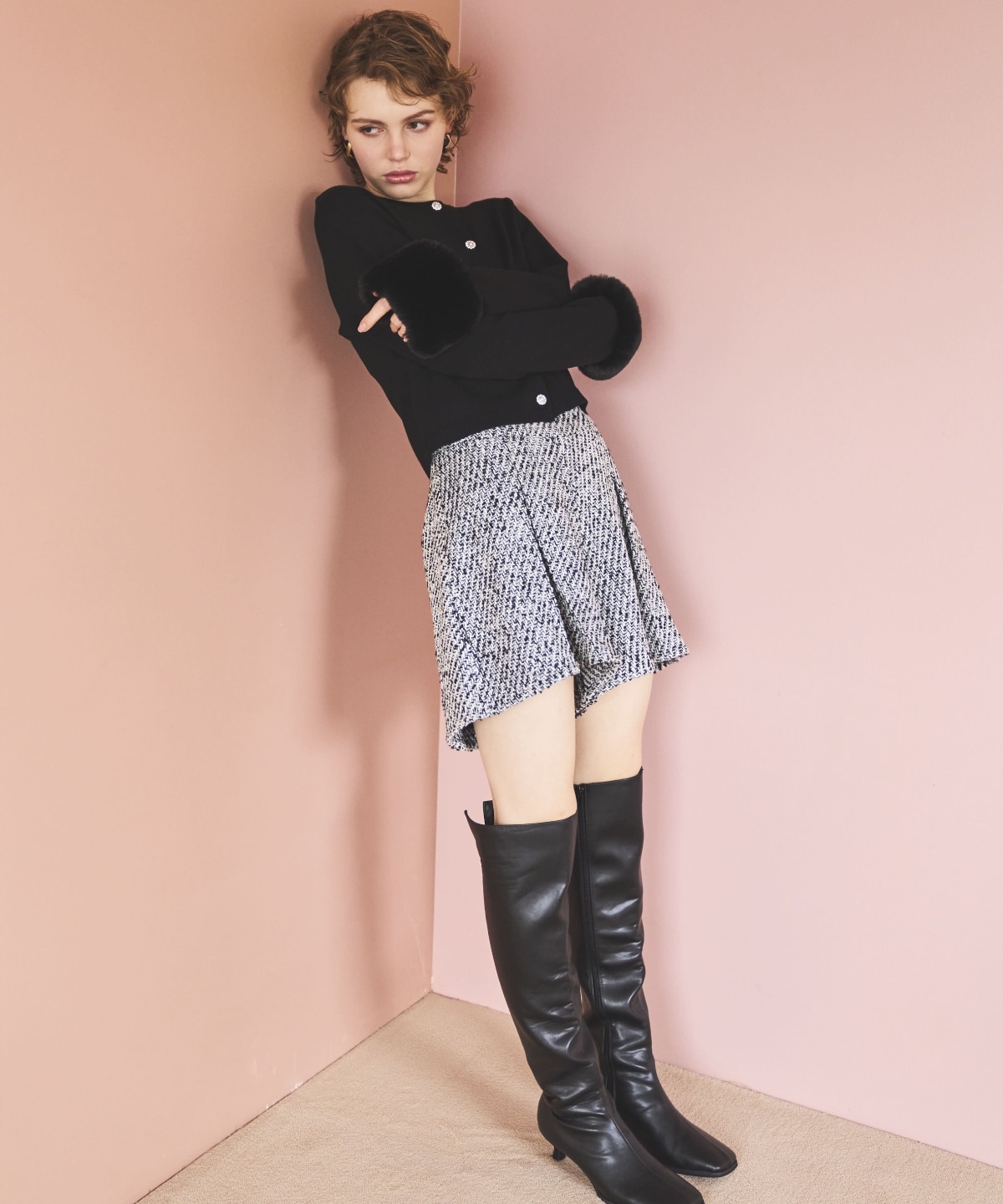 ツイードショートパンツ