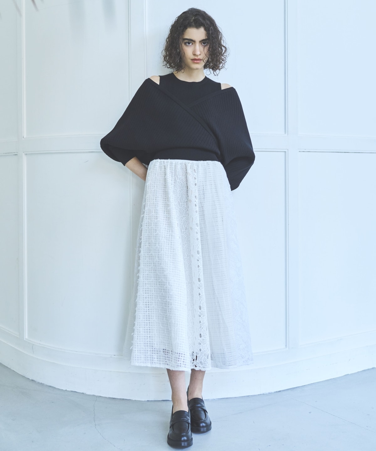 ManyWayレイヤードニットプルオーバー