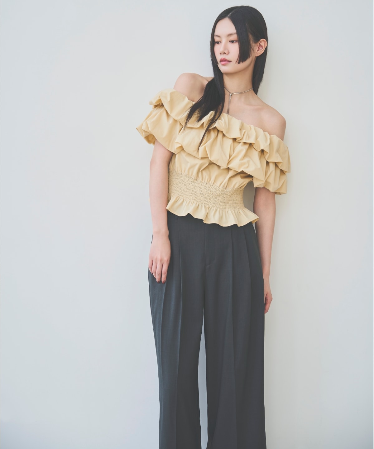 2タックワイドパンツ