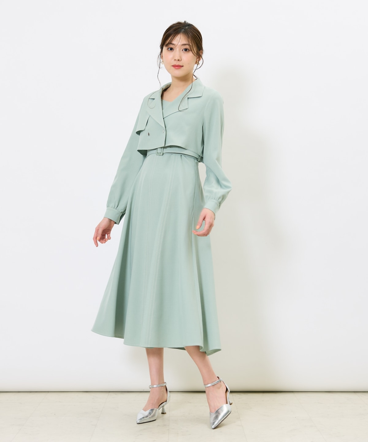トレンチライクアンサンブルワンピース