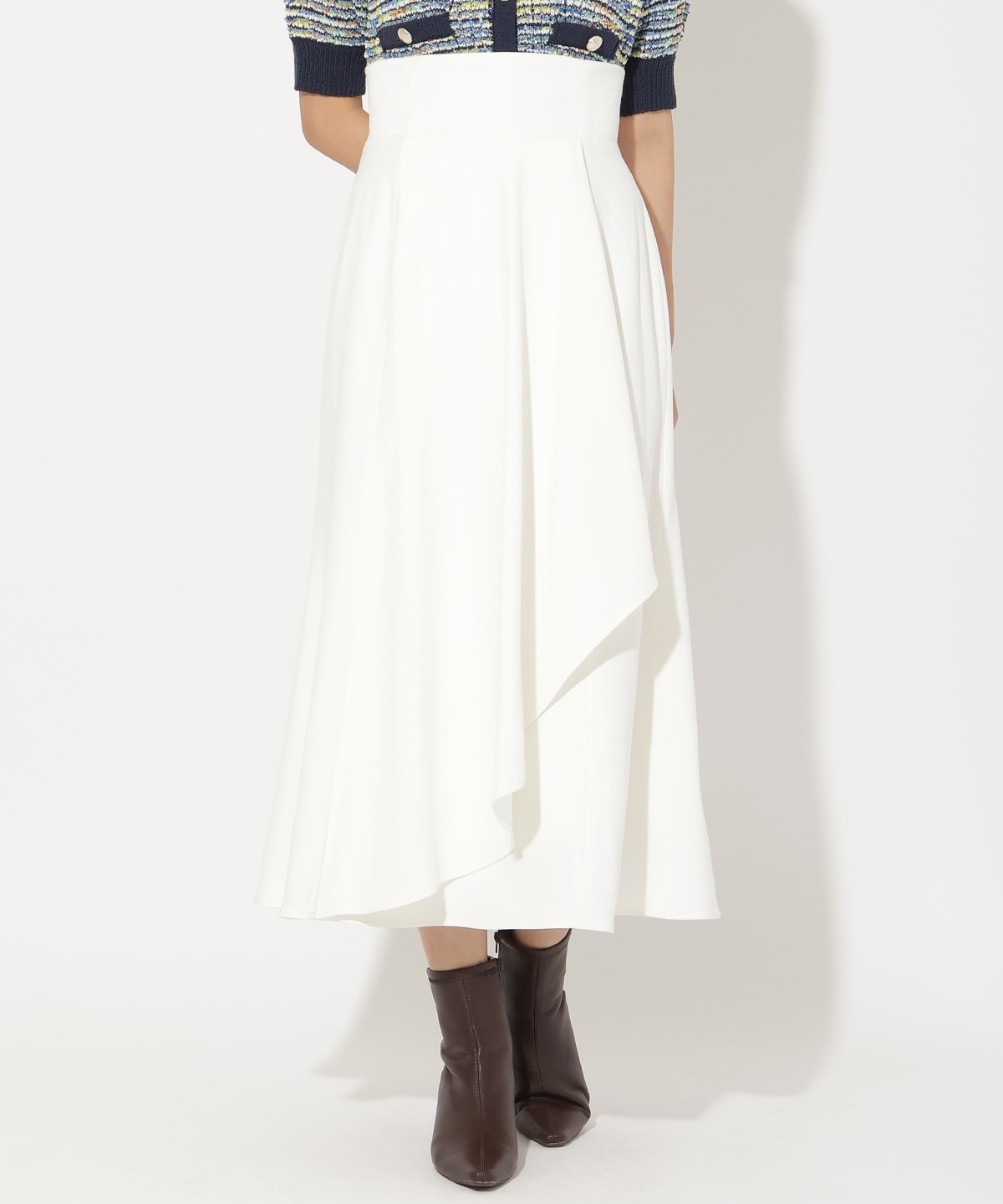 サイドリブラッフルマーメイドスカート