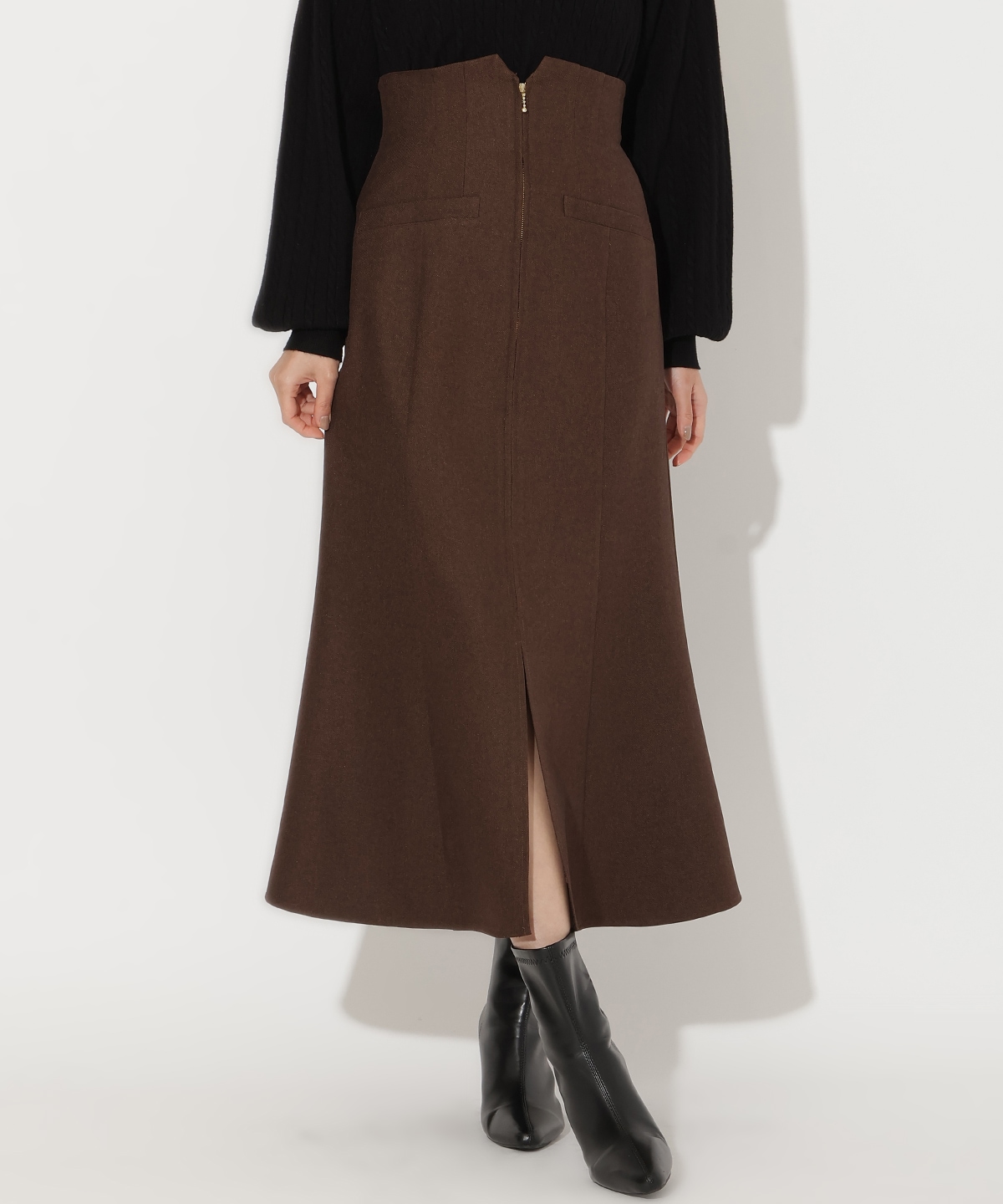 フロントZIPマーメイドスカート