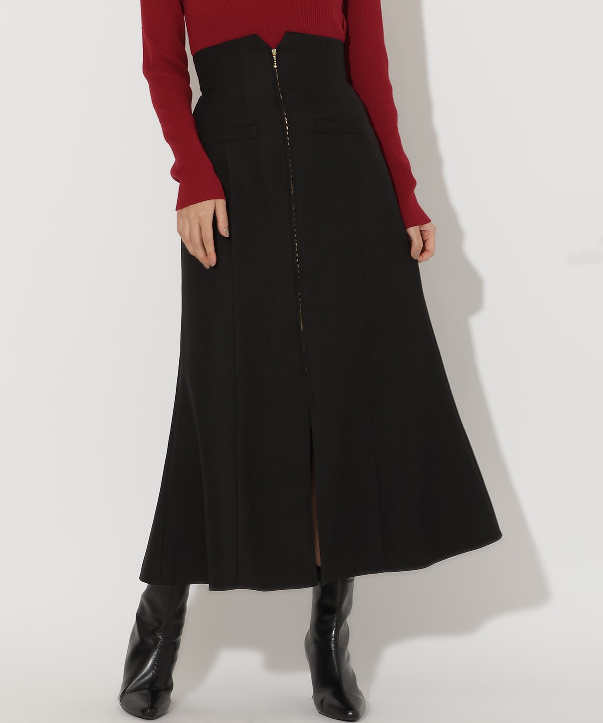 フロントZIPマーメイドスカート