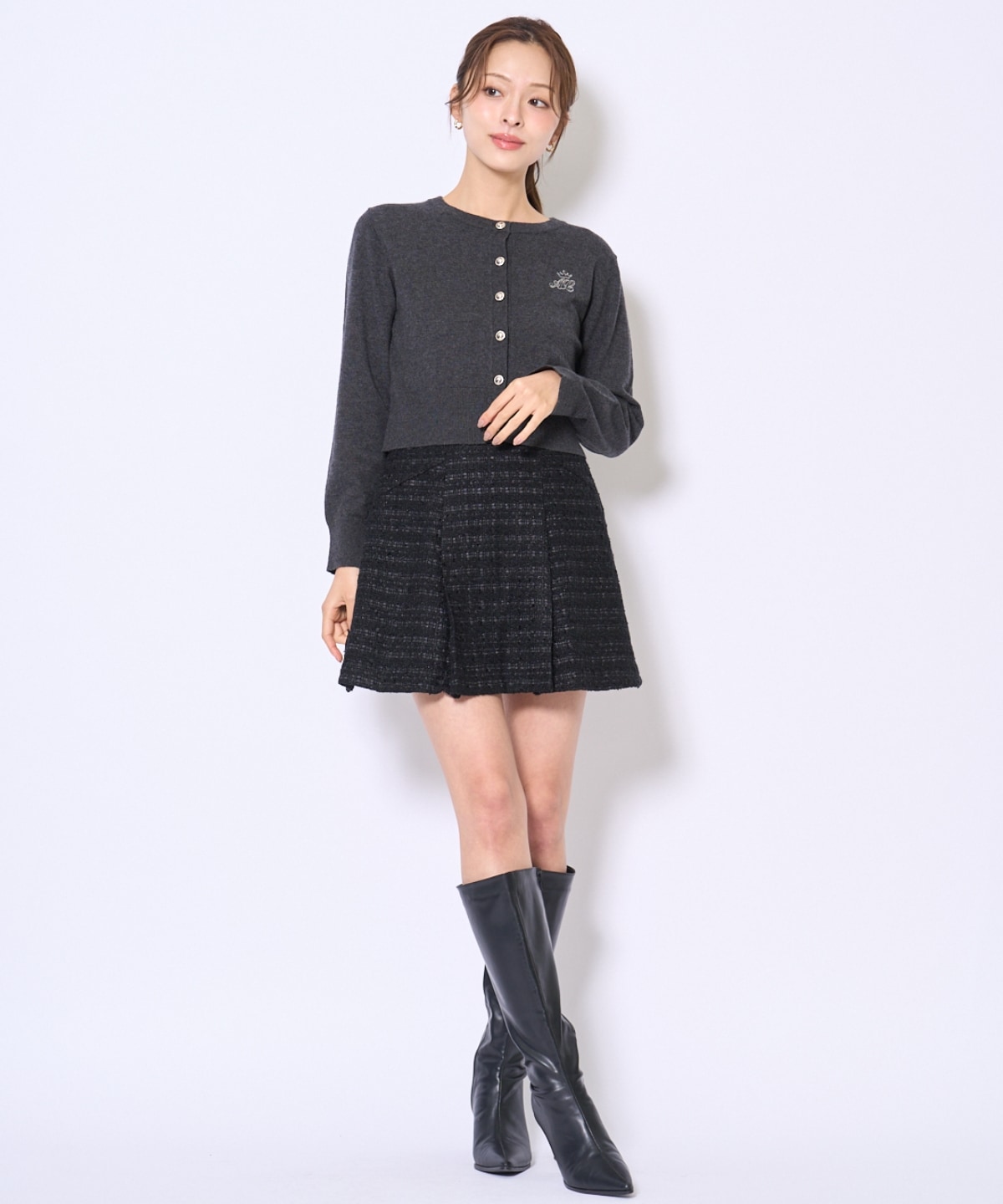 日本製ツイードミニスカート
