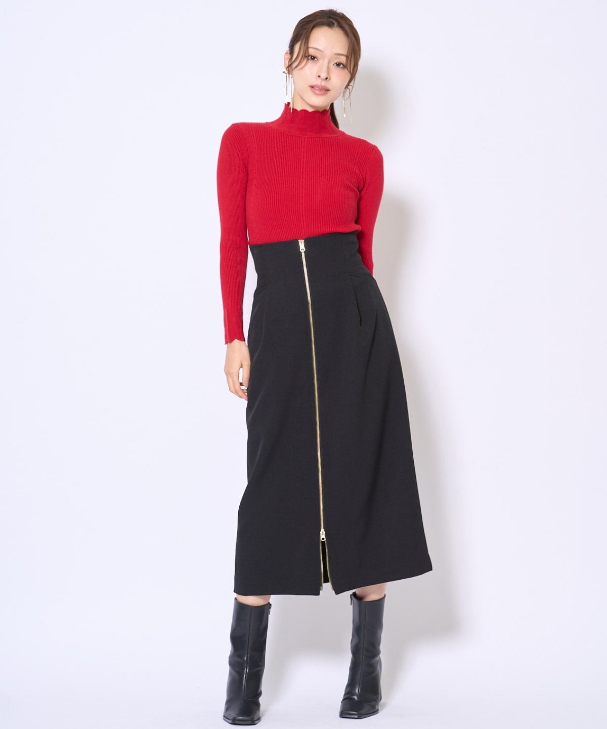 センターZIPスカート