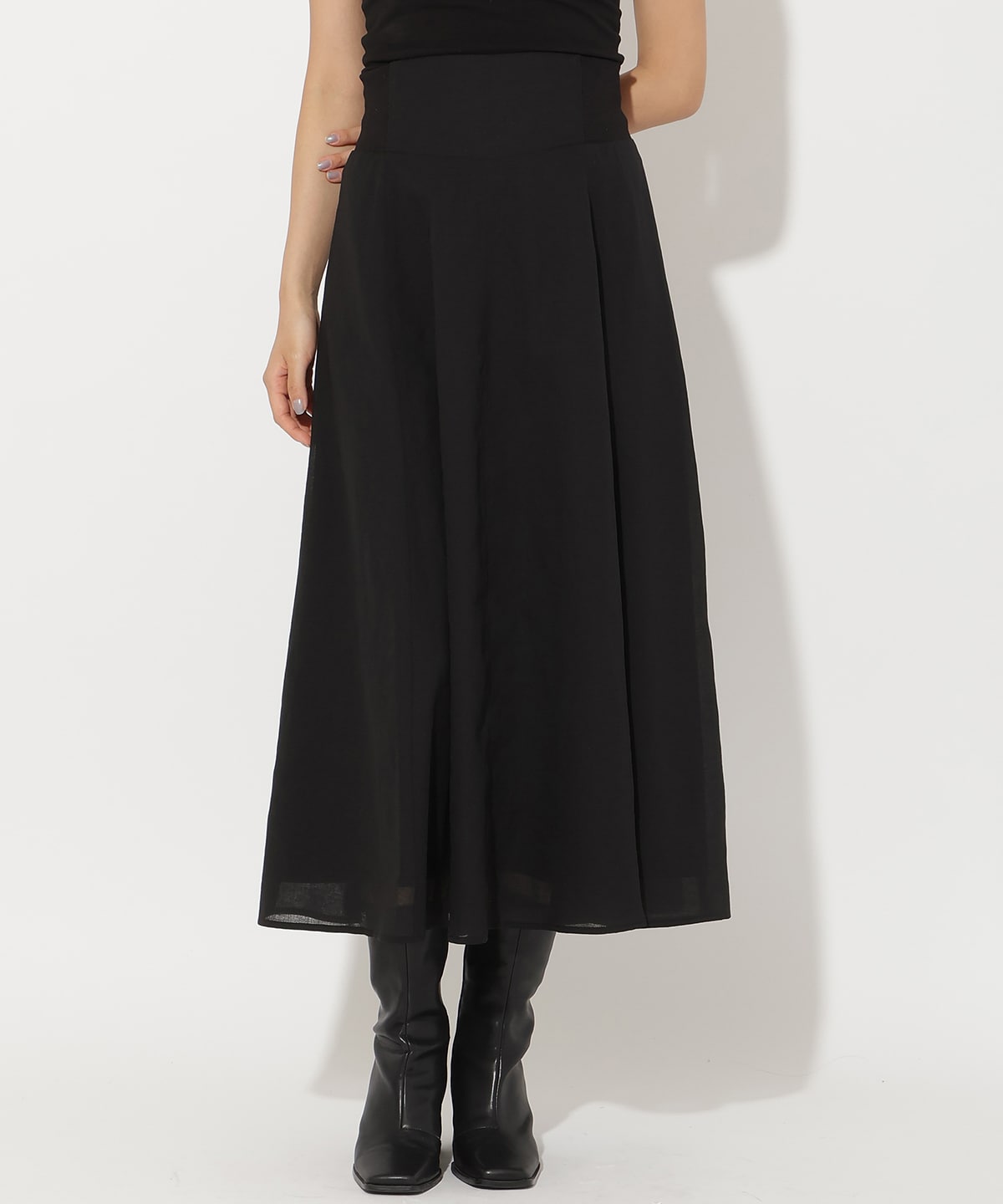 サイドリブシアーフレアスカート