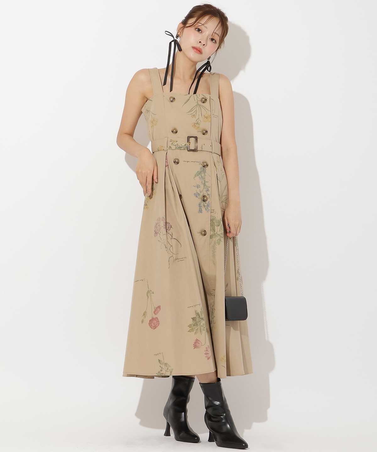 オータムフラワートレンチジャンスカ