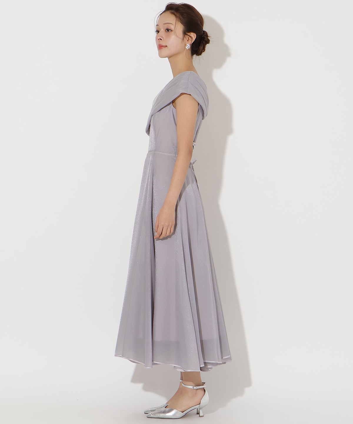 チュールカシュクールドレス