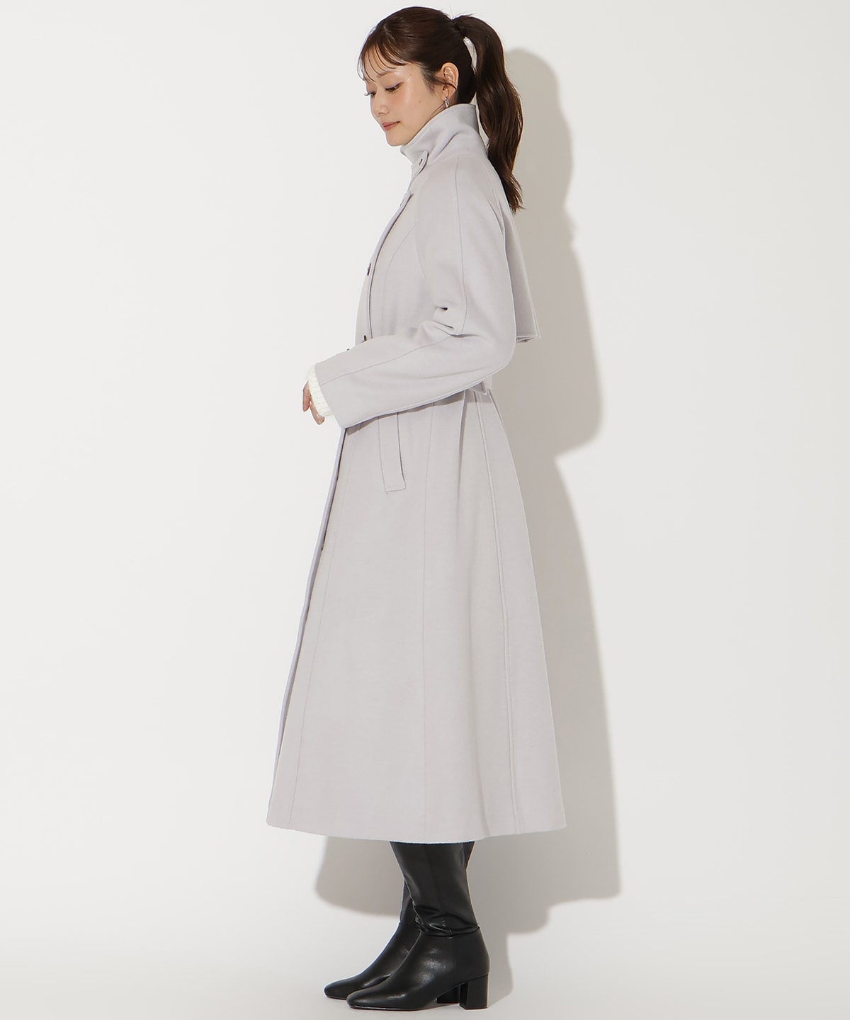 ウールビーバーロングコート