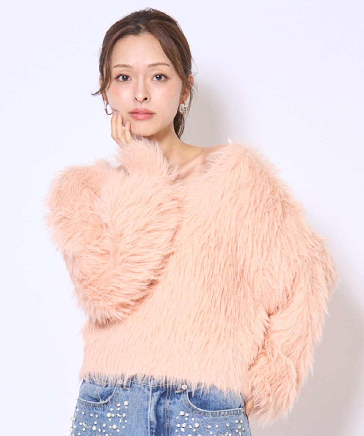 ロングフェザープルオーバー