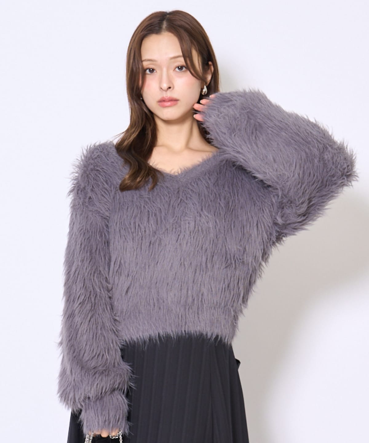 ロングフェザープルオーバー