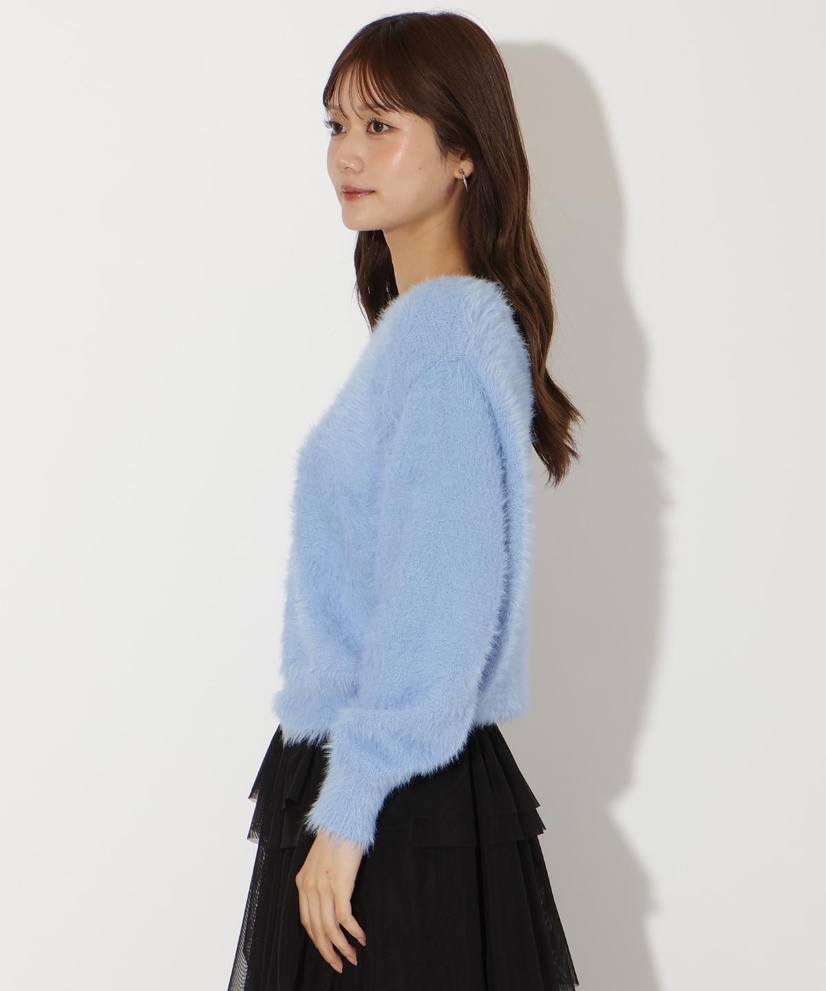 前後2WAYシャギーニットプルオーバー