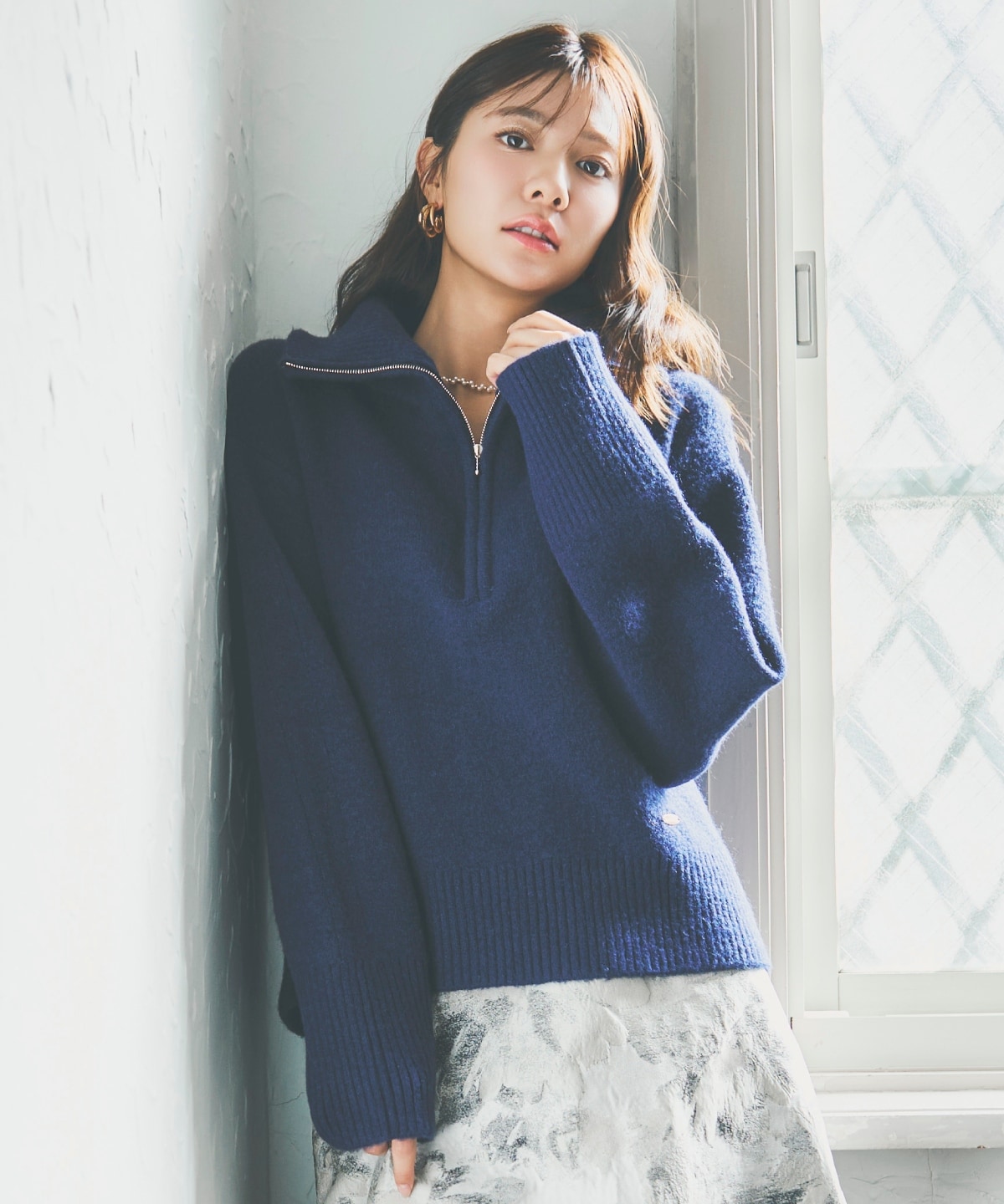 ZIPビッグカラープルオーバー