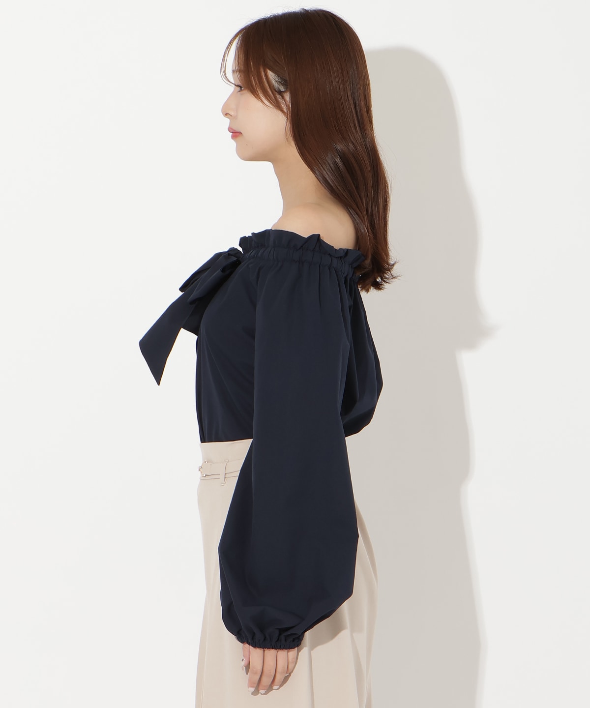 【先行予約受付中】ドロストボウタイ2WAYブラウス