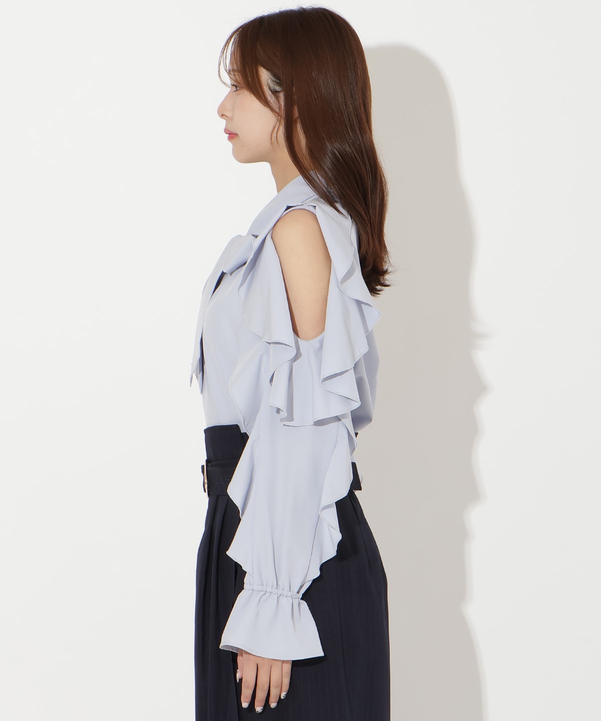【先行予約受付中】フリルボウタイブラウス