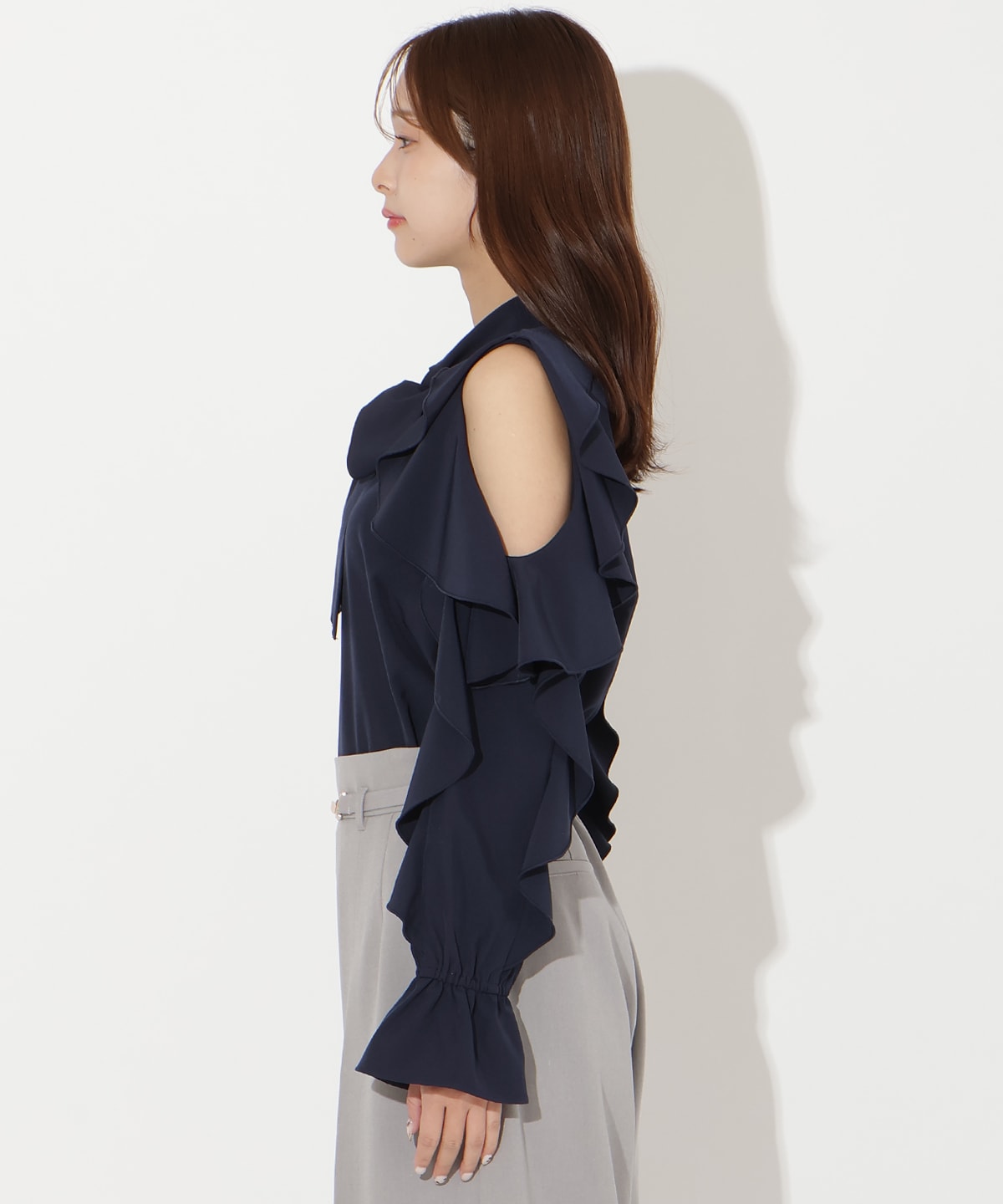 【先行予約受付中】フリルボウタイブラウス